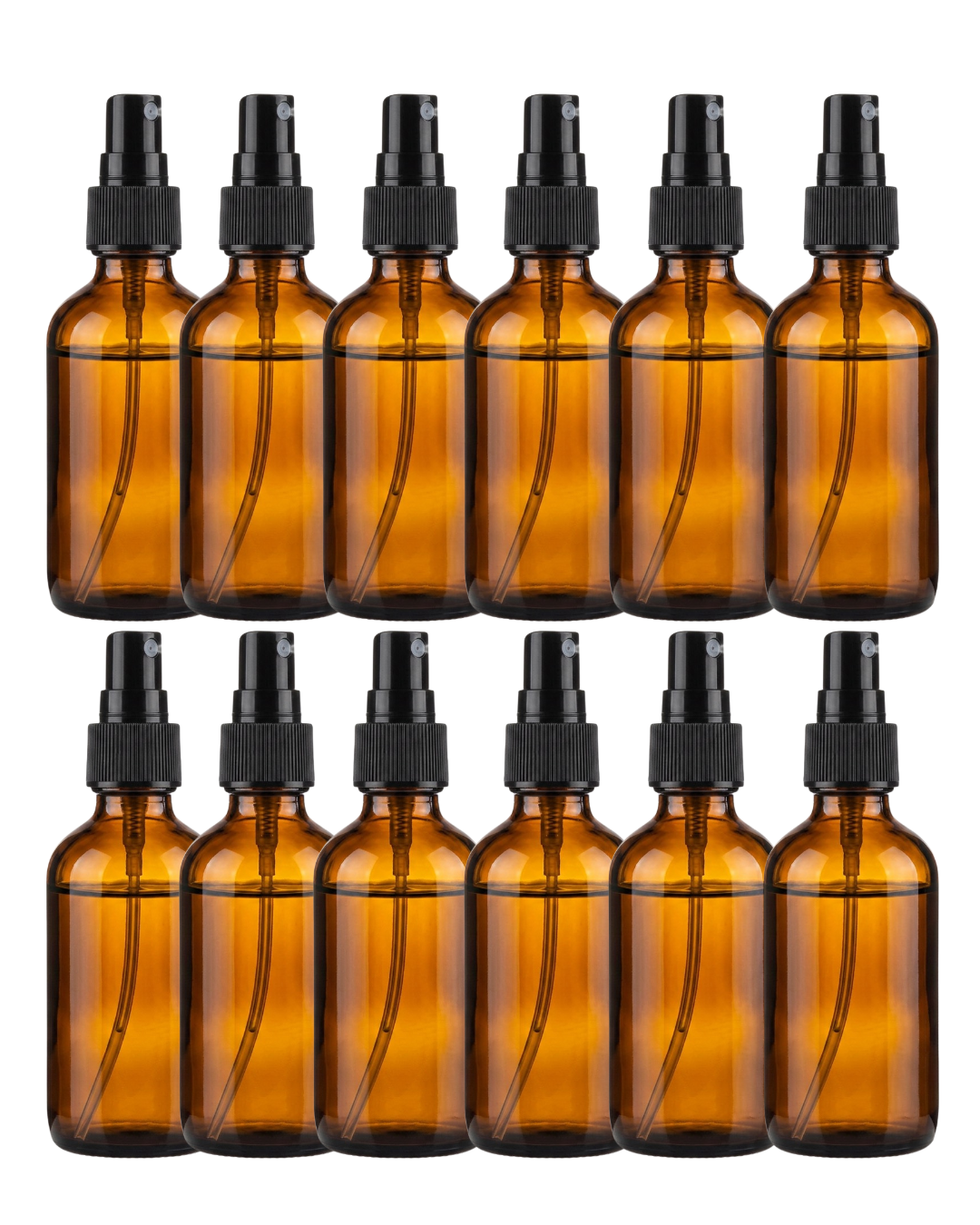 Frasco con Atomizador | 4 oz | Envase Vidrio Ámbar | Precisión y Protección