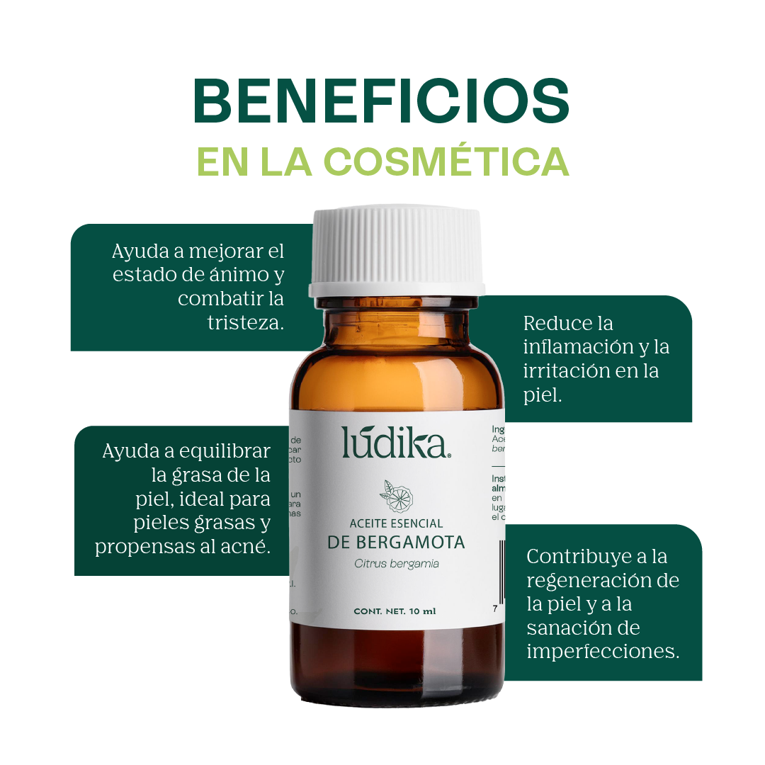 Aceite Esencial de Bergamota | Aromaterapia y Spa | Calmante, Purificante y Elevador del Ánimo para Piel y Mente