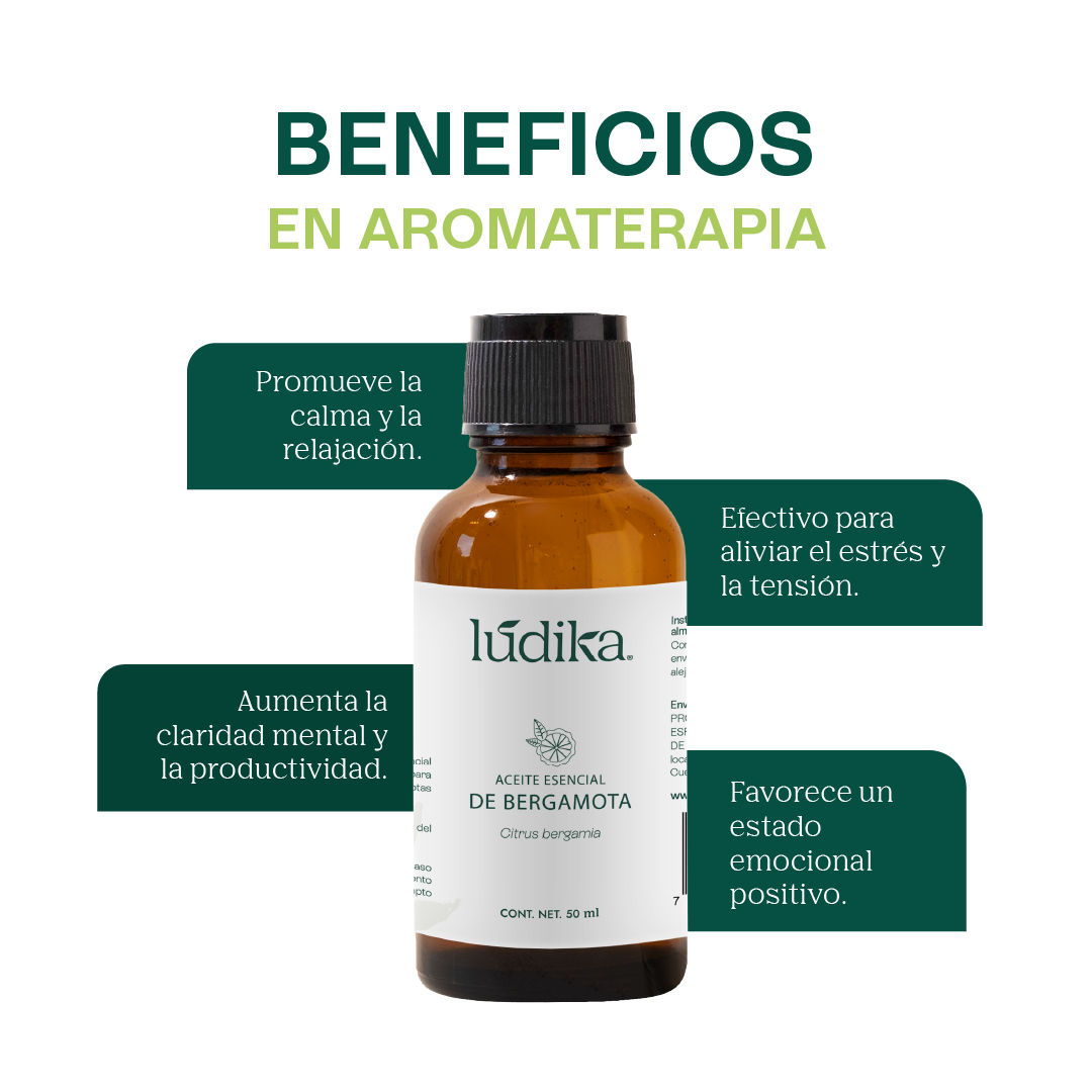 Aceite Esencial de Bergamota | Aromaterapia y Spa | Calmante, Purificante y Elevador del Ánimo para Piel y Mente