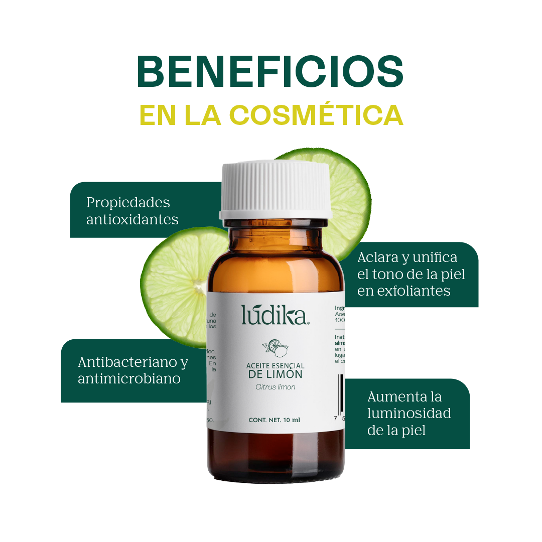 Aceite Esencial de Limón | Alimenticio, Facial y Aromaterapia | Iluminador Cutáneo, Purificante y Energizante para Piel y Ambiente