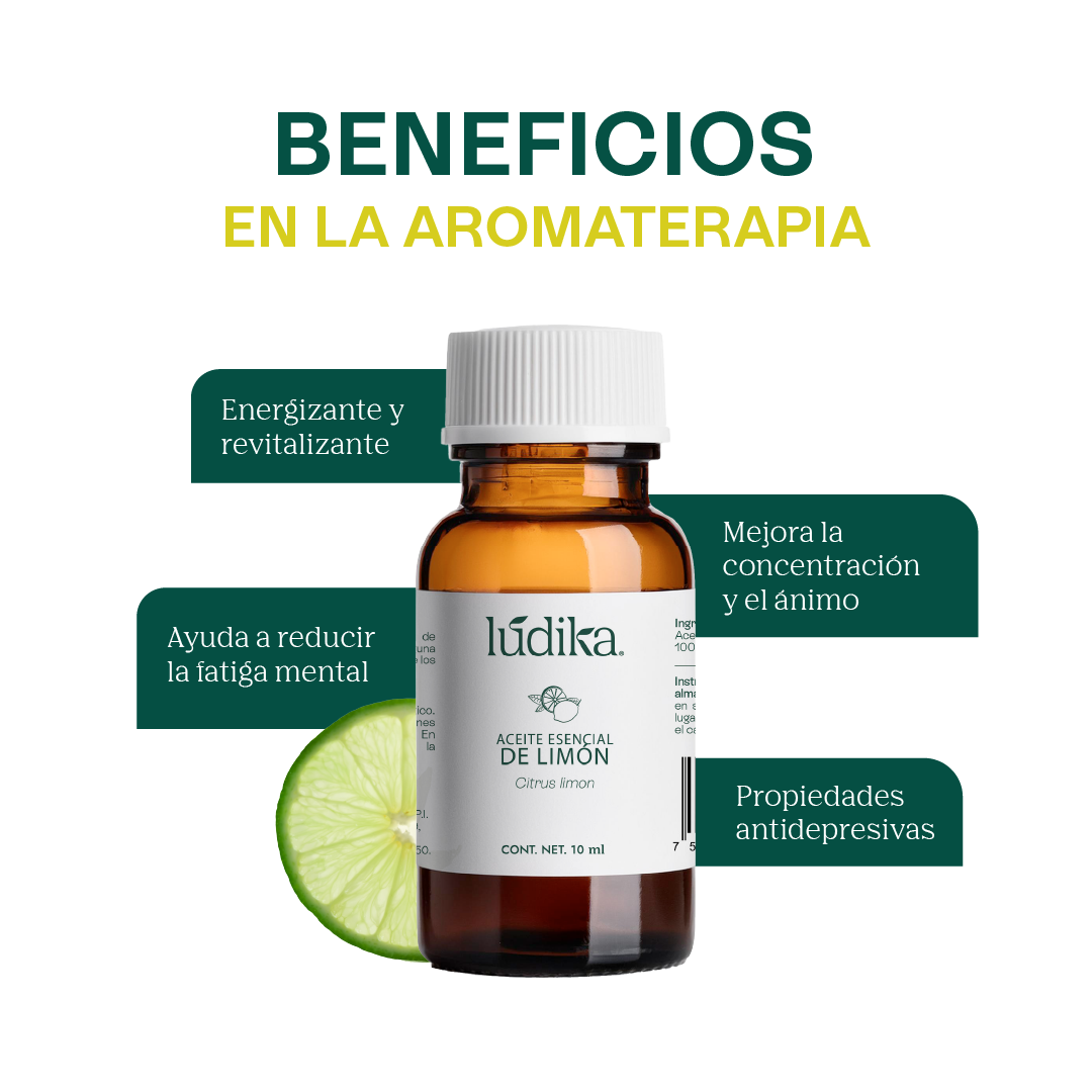 Aceite Esencial de Limón | Alimenticio, Facial y Aromaterapia | Iluminador Cutáneo, Purificante y Energizante para Piel y Ambiente