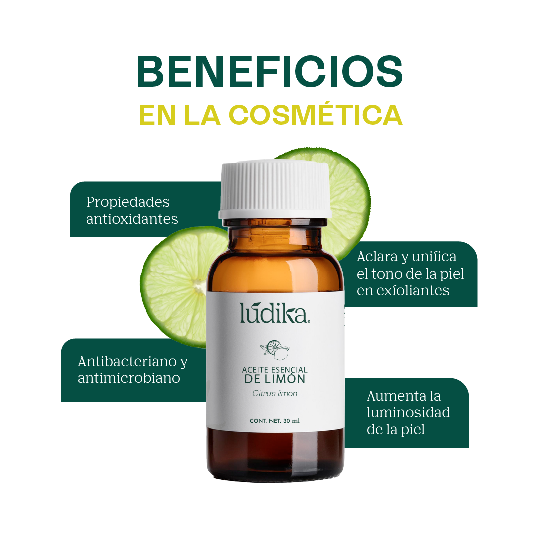 Aceite Esencial de Limón | Alimenticio, Facial y Aromaterapia | Iluminador Cutáneo, Purificante y Energizante para Piel y Ambiente