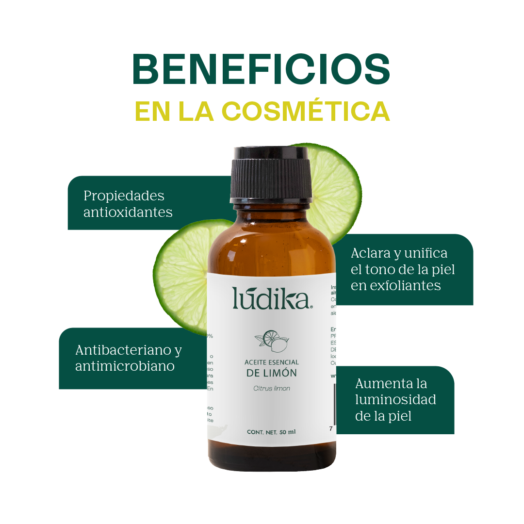 Aceite Esencial de Limón | Alimenticio, Facial y Aromaterapia | Iluminador Cutáneo, Purificante y Energizante para Piel y Ambiente