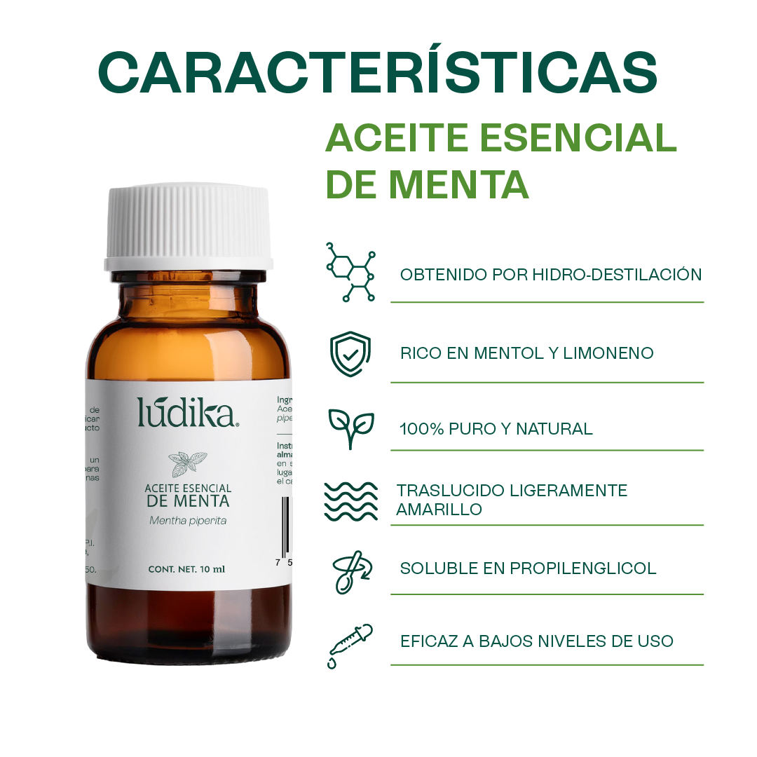 Aceite Esencial de Menta Piperita | Capilar, Spa y Aromaterapia | Explosión de Frescura y Bienestar para Cabello, Piel y Mente