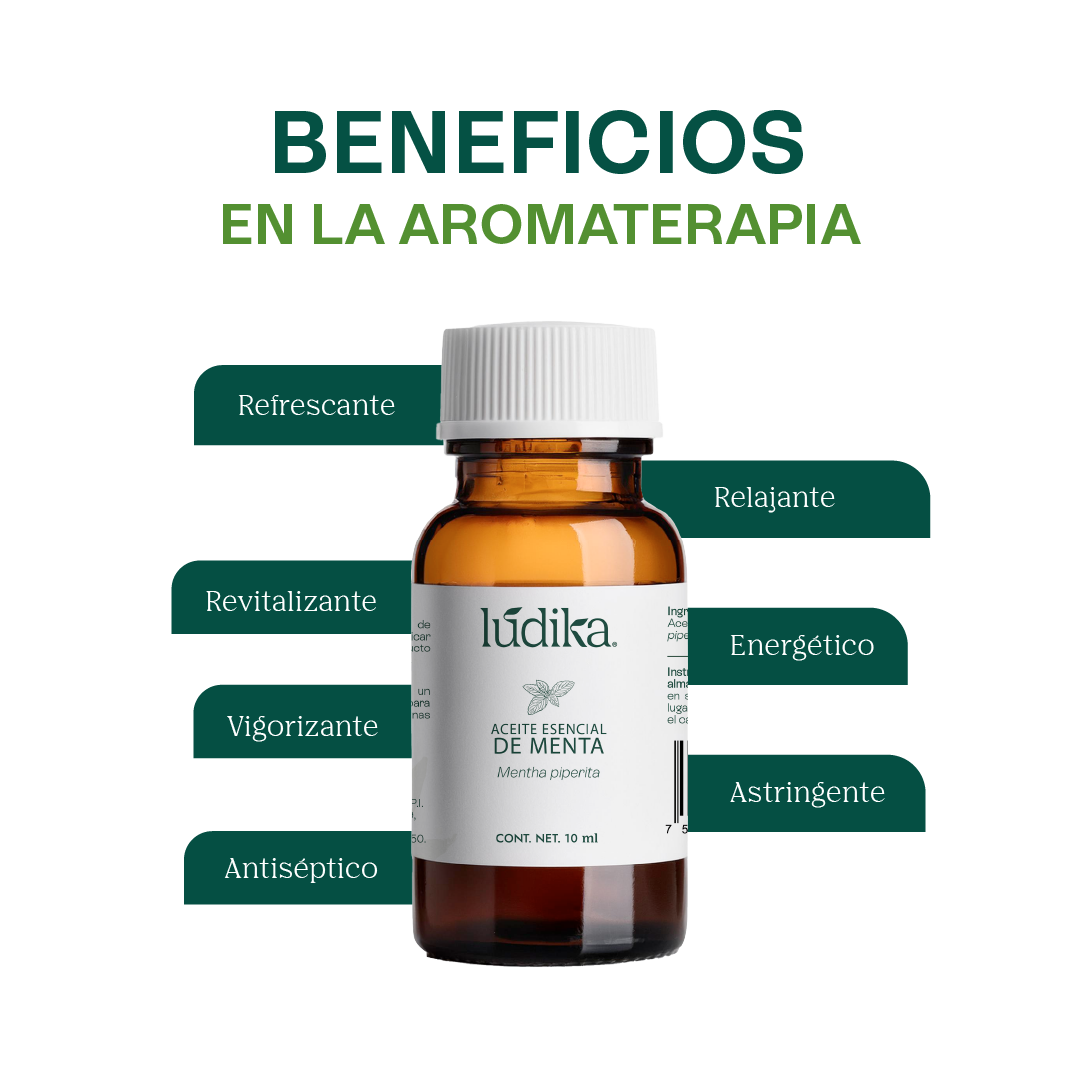 Aceite Esencial de Menta Piperita | Capilar, Spa y Aromaterapia | Explosión de Frescura y Bienestar para Cabello, Piel y Mente