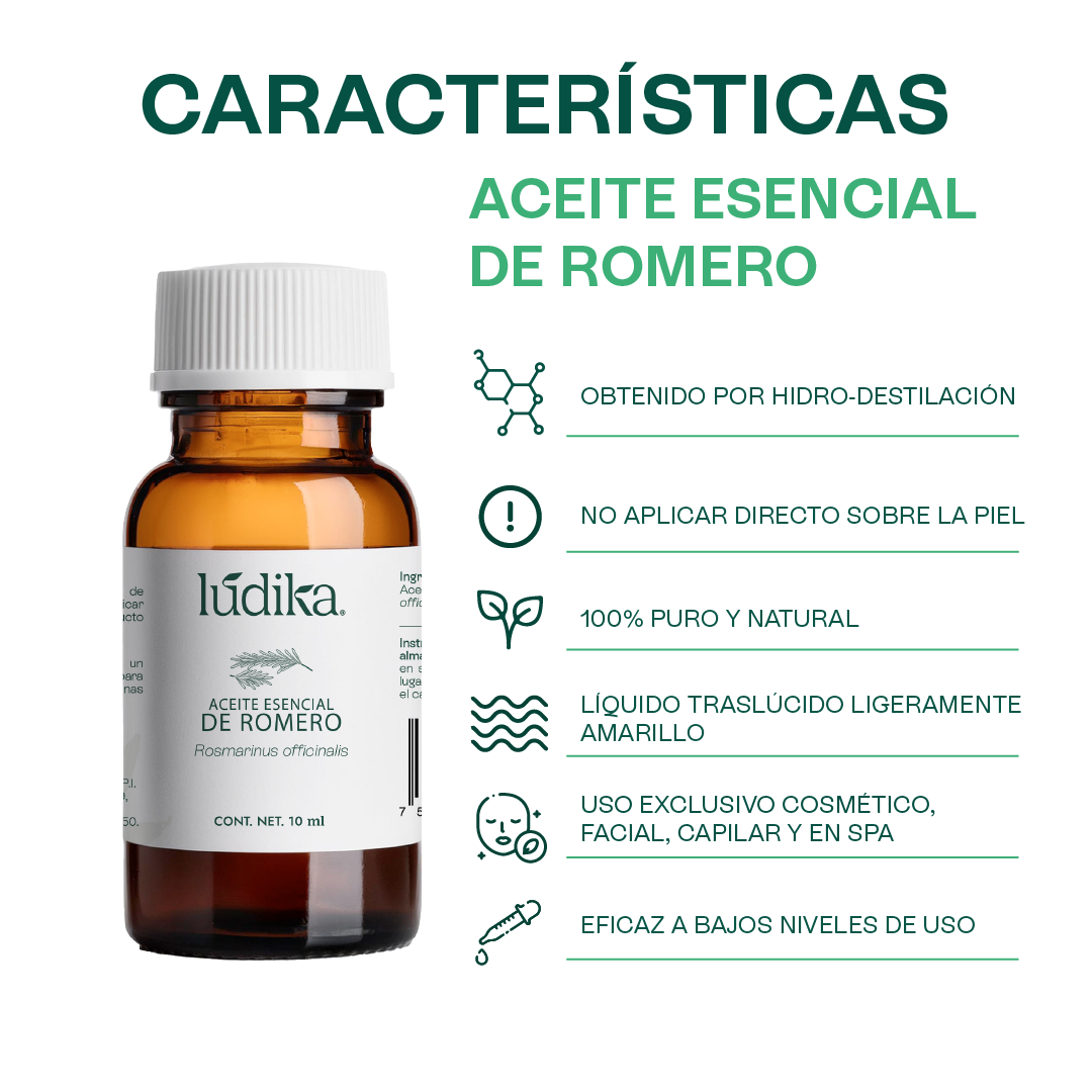 Aceite Esencial de Romero | Capilar, Facial y Aromaterapia | El Secreto Milenario para un Cabello Fuerte, Piel Renovada y Mente Despejada