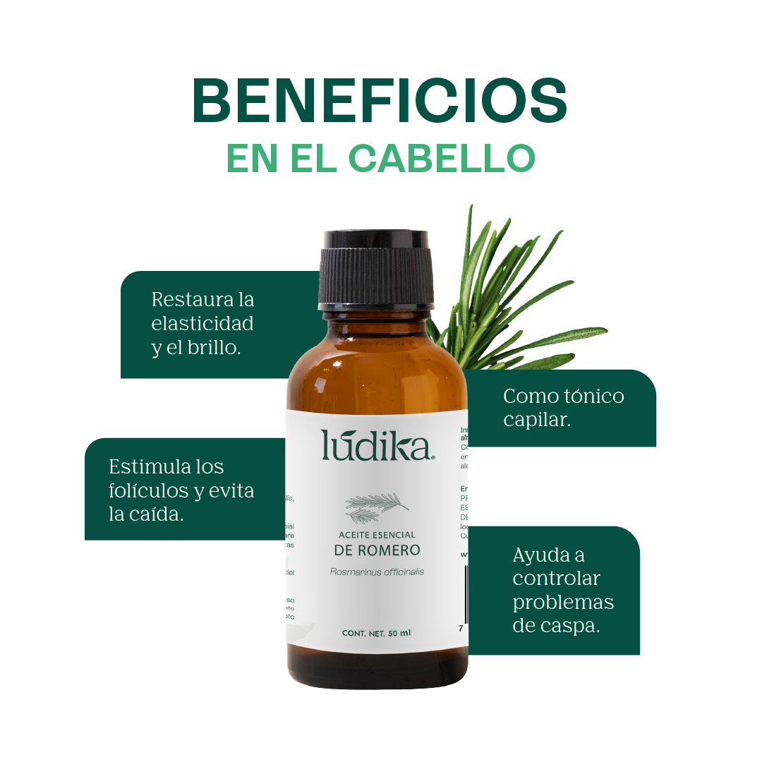 Aceite Esencial de Romero | Capilar, Facial y Aromaterapia | El Secreto Milenario para un Cabello Fuerte, Piel Renovada y Mente Despejada