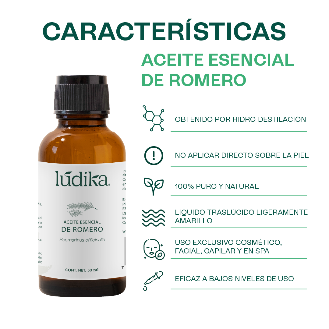 Aceite Esencial de Romero | Capilar, Facial y Aromaterapia | El Secreto Milenario para un Cabello Fuerte, Piel Renovada y Mente Despejada