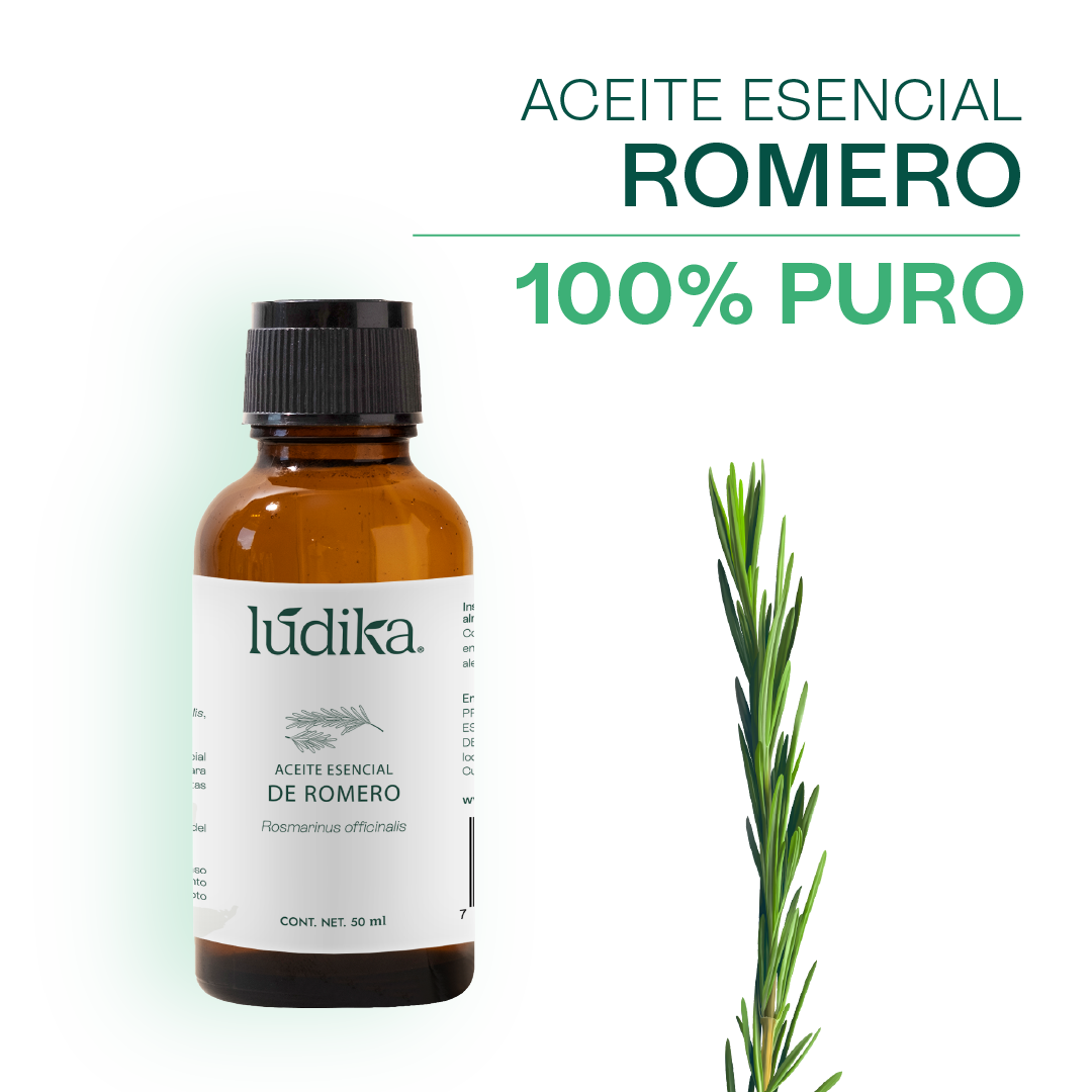Aceite Esencial de Romero | Capilar, Facial y Aromaterapia | El Secreto Milenario para un Cabello Fuerte, Piel Renovada y Mente Despejada