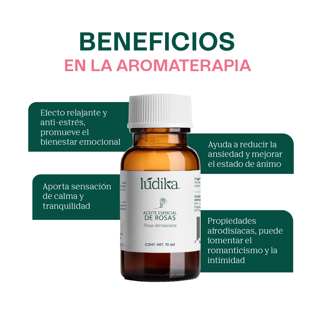 Aceite Esencial de Rosa Damascena | Facial, Spa y Aromaterapia | Elixir de Juventud para Piel Radiante y Bienestar Emocional