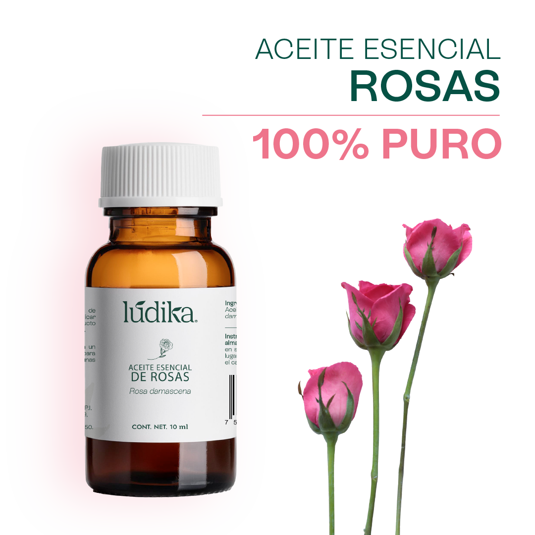 Aceite Esencial de Rosa Damascena | Facial, Spa y Aromaterapia | Elixir de Juventud para Piel Radiante y Bienestar Emocional