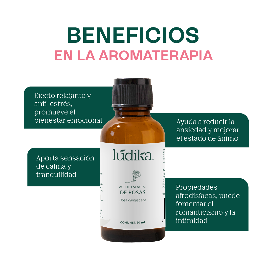 Aceite Esencial de Rosa Damascena | Facial, Spa y Aromaterapia | Elixir de Juventud para Piel Radiante y Bienestar Emocional