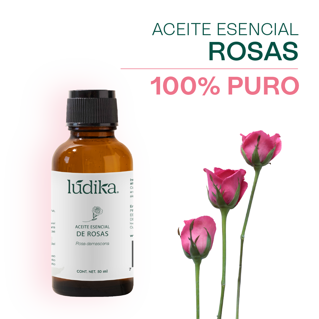 Aceite Esencial de Rosa Damascena | Facial, Spa y Aromaterapia | Elixir de Juventud para Piel Radiante y Bienestar Emocional