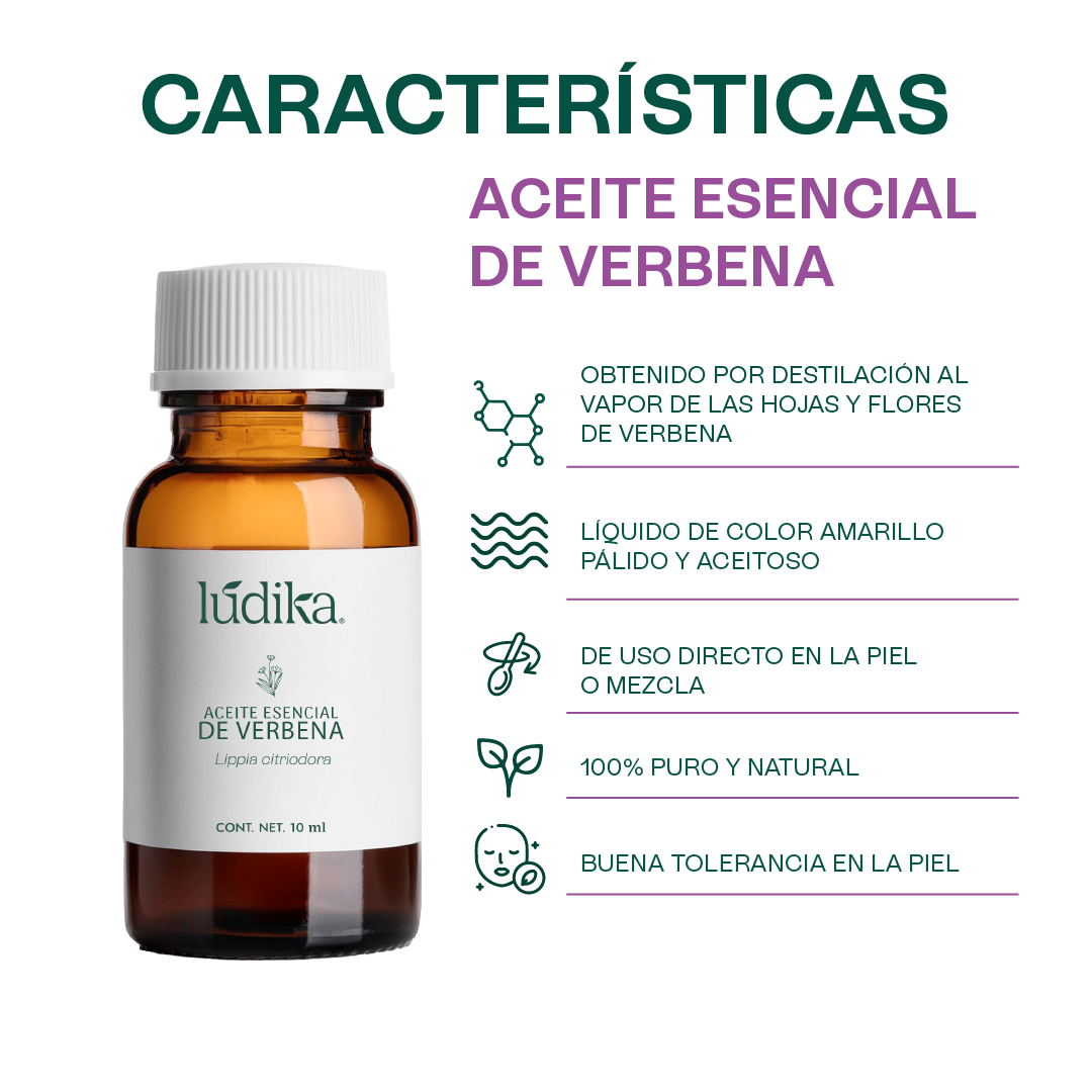 Aceite Esencial de Verbena | Corporal y Aromaterapia | Calmante y Purificante mental