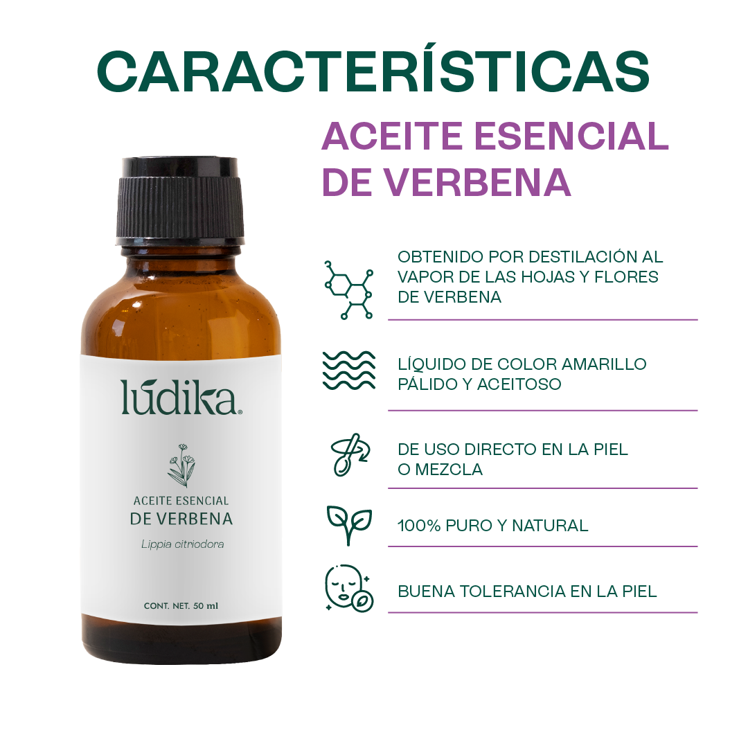 Aceite Esencial de Verbena | Corporal y Aromaterapia | Calmante y Purificante mental