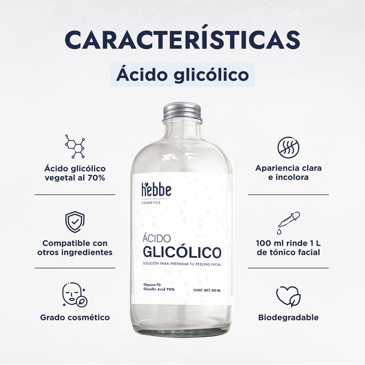 Ácido Glicólico | Potente Renovador Celular, Despigmentante y Antiedad