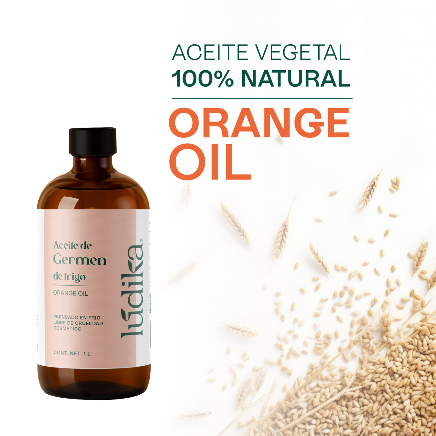 Aceite de Germen de Trigo Virgen | Capilar, Facial y Corporal | Regenerador, Antioxidante y Equilibrante Cutáneo