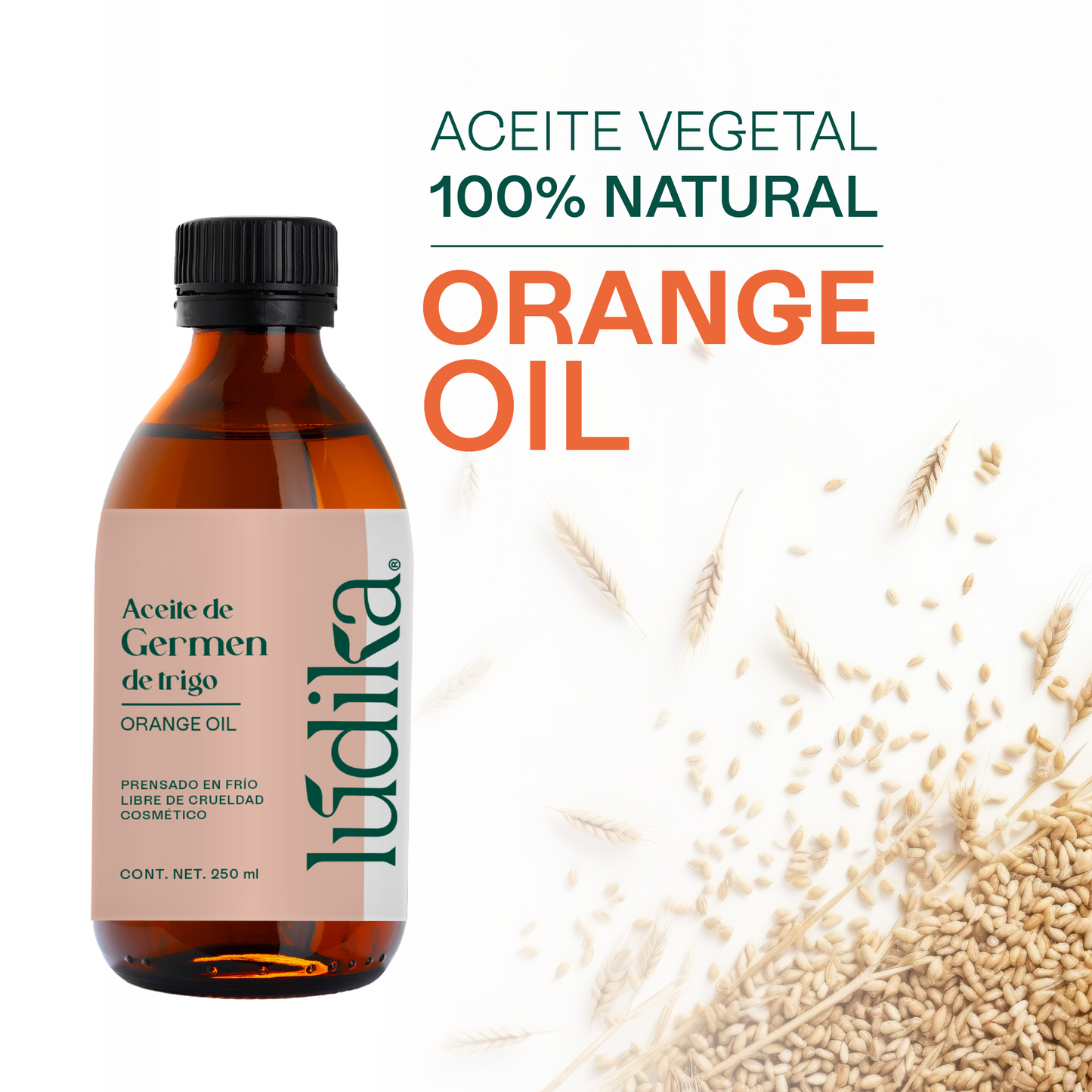 Aceite de Germen de Trigo Virgen | Capilar, Facial y Corporal | Regenerador, Antioxidante y Equilibrante Cutáneo