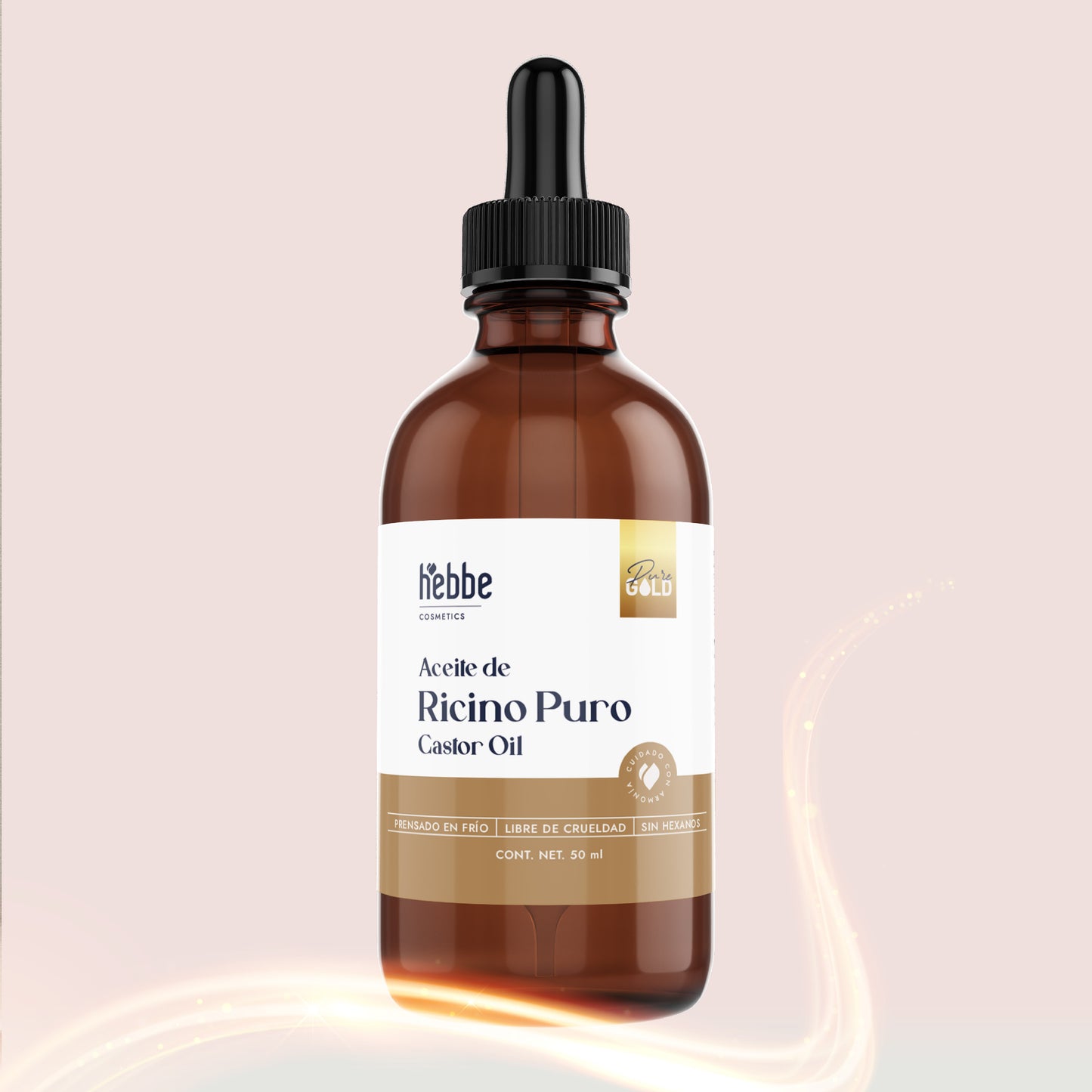 Aceite de Ricino Castor Oil Puro Orgánico | Cejas, Pestañas y Cabello | Hidratante, Antiinflamatorio y Estimulante Capilar