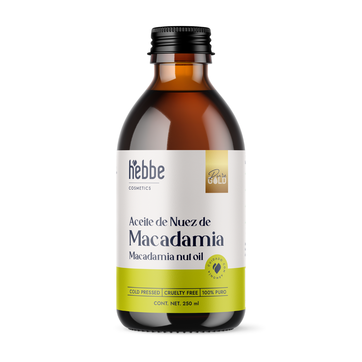 Aceite de Nuez de Macadamia | Facial y Capilar | Antiedad, Reparador Capilar y Súper Hidratante