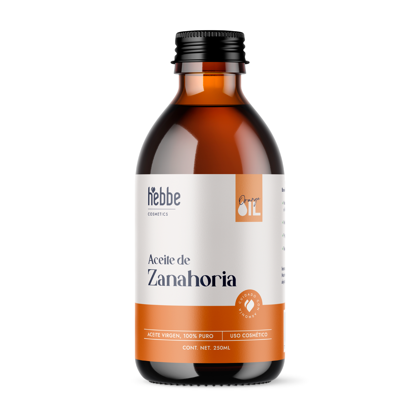 Aceite de Zanahoria Natural | Facial y Corporal | Antioxidante, Regenerador Antiedad y Protector Natural