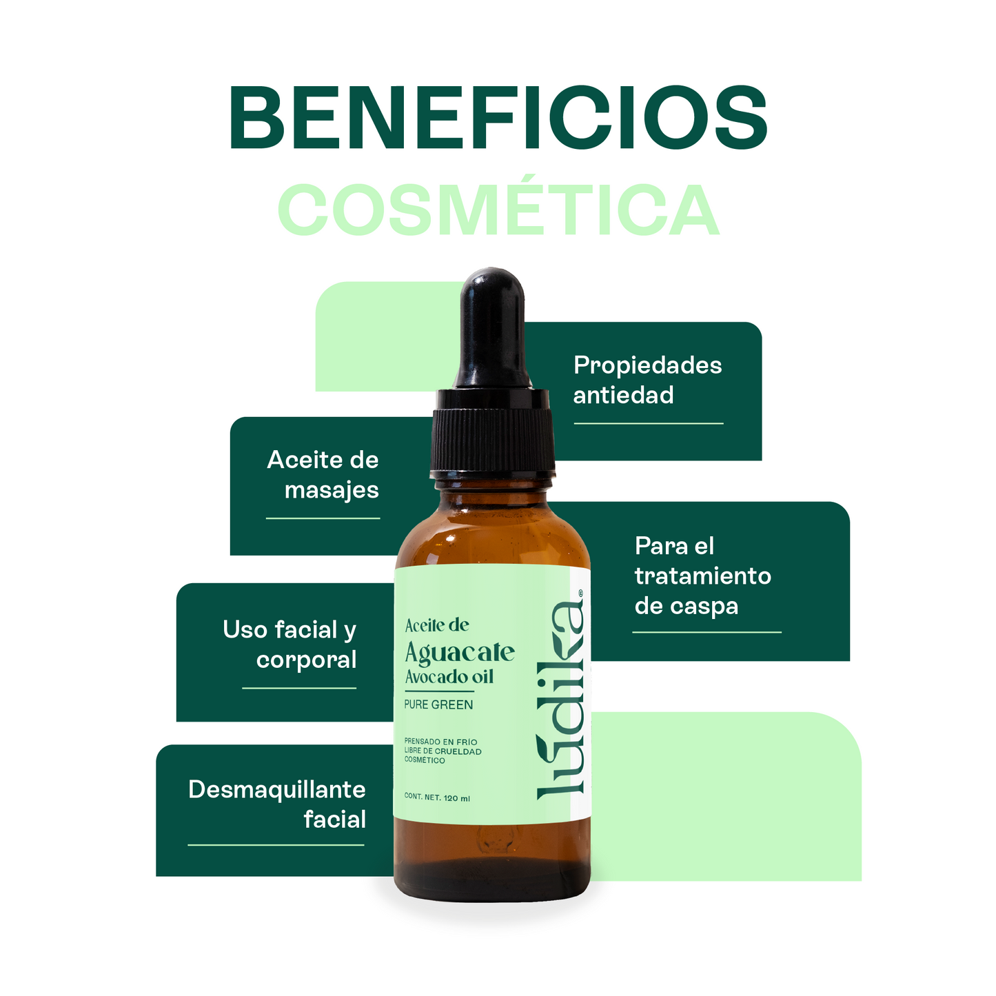 Aceite de Aguacate Virgen | Facial y Capilar | Hidratante Profundo y Regenerador de piel madura