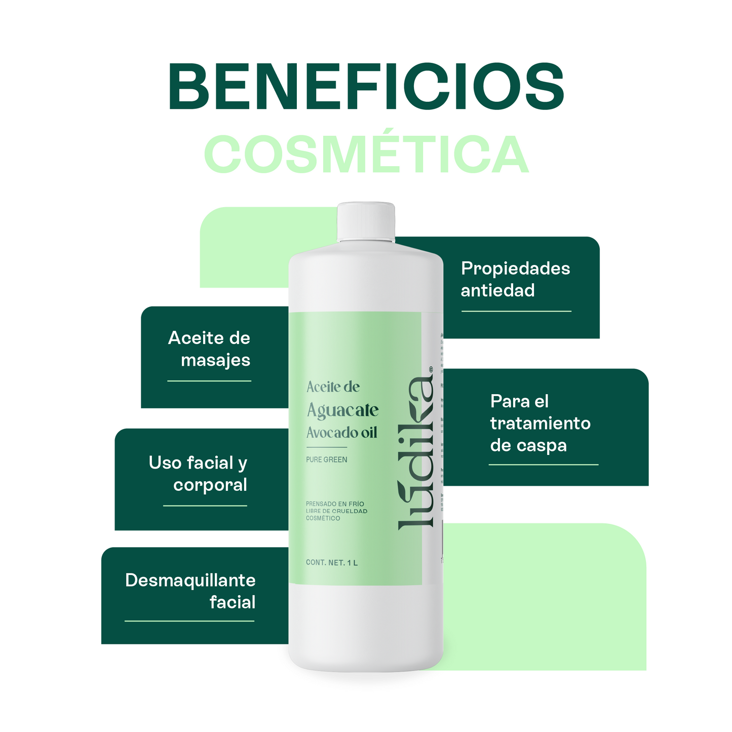 Aceite de Aguacate Virgen | Facial y Capilar | Hidratante Profundo y Regenerador de piel madura