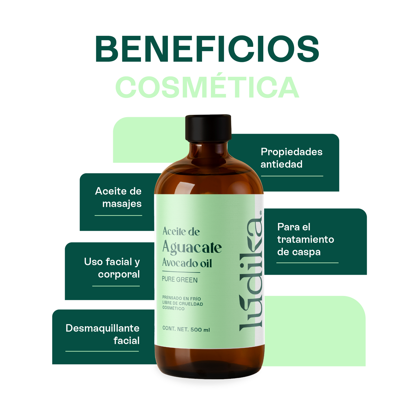 Aceite de Aguacate Virgen | Facial y Capilar | Hidratante Profundo y Regenerador de piel madura