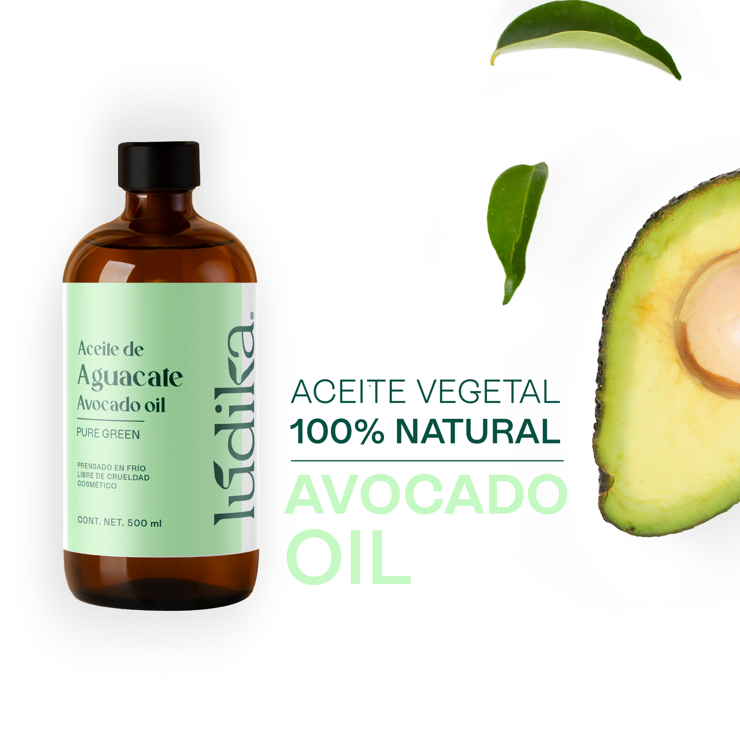 Aceite de Aguacate Virgen | Facial y Capilar | Hidratante Profundo y Regenerador de piel madura
