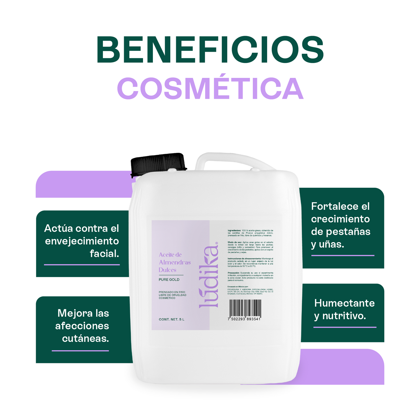 Aceite de Almendras Dulces | Facial, Capilar y Corporal | Hidratante facial y capilar para todo tipo de piel