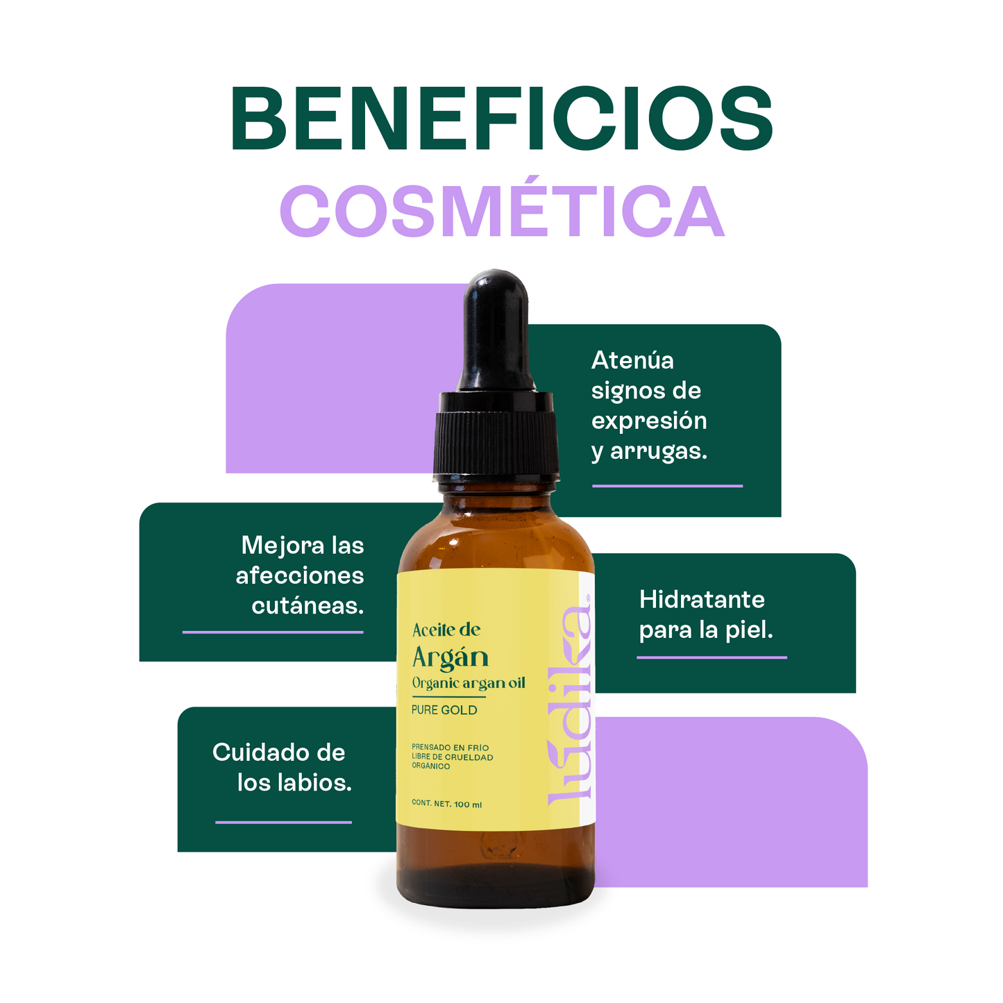 Aceite de Argán Puro Orgánico | Capilar, Corporal y Facial | Oro Líquido Antiedad, Regenerador y Fortalecedor para Piel y Cabello