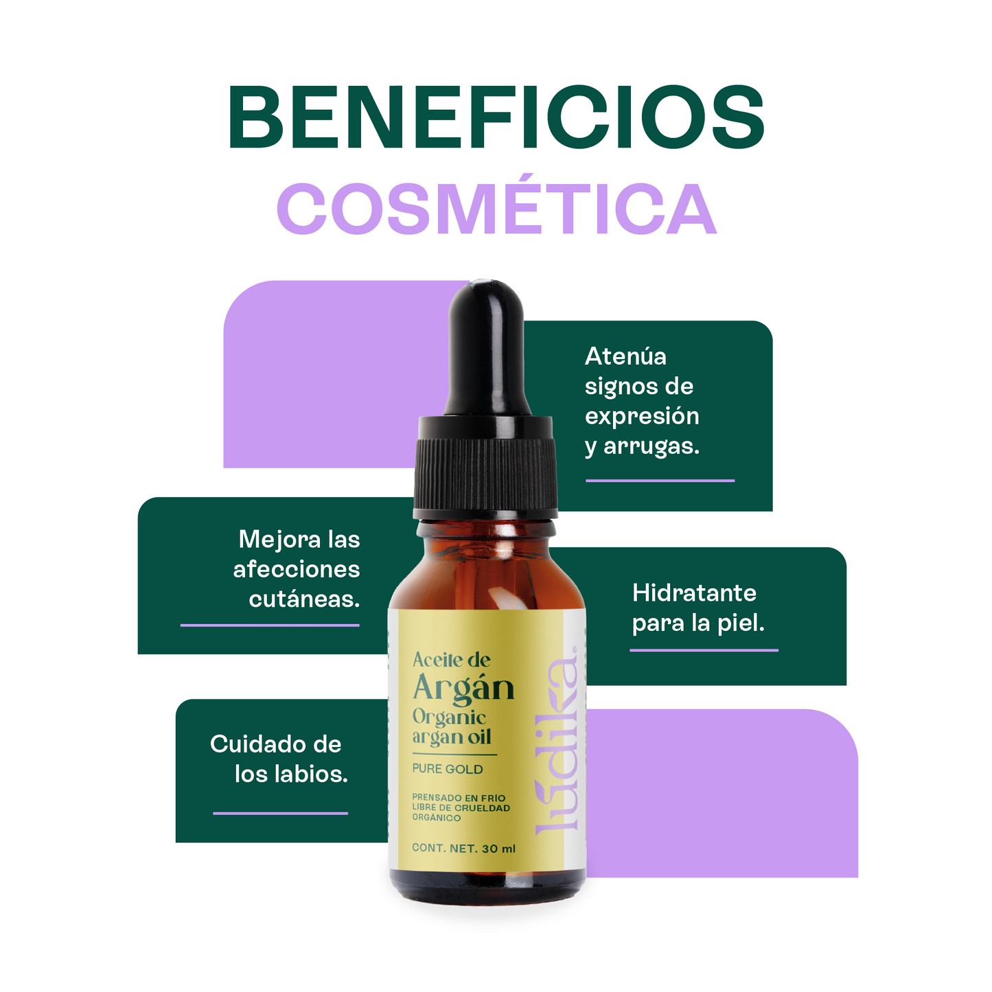 Aceite de Argán Puro Orgánico | Capilar, Corporal y Facial | Oro Líquido Antiedad, Regenerador y Fortalecedor para Piel y Cabello