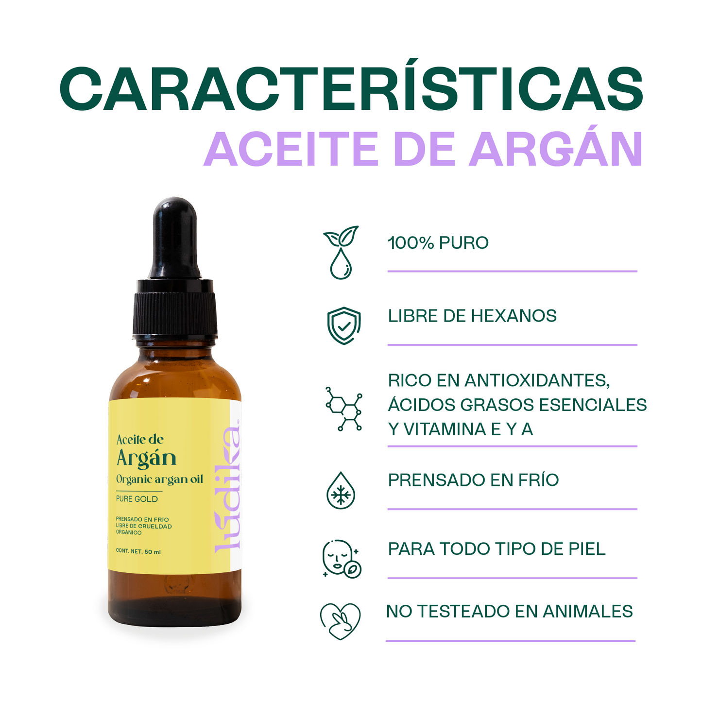 Aceite de Argán Puro Orgánico | Capilar, Corporal y Facial | Oro Líquido Antiedad, Regenerador y Fortalecedor para Piel y Cabello