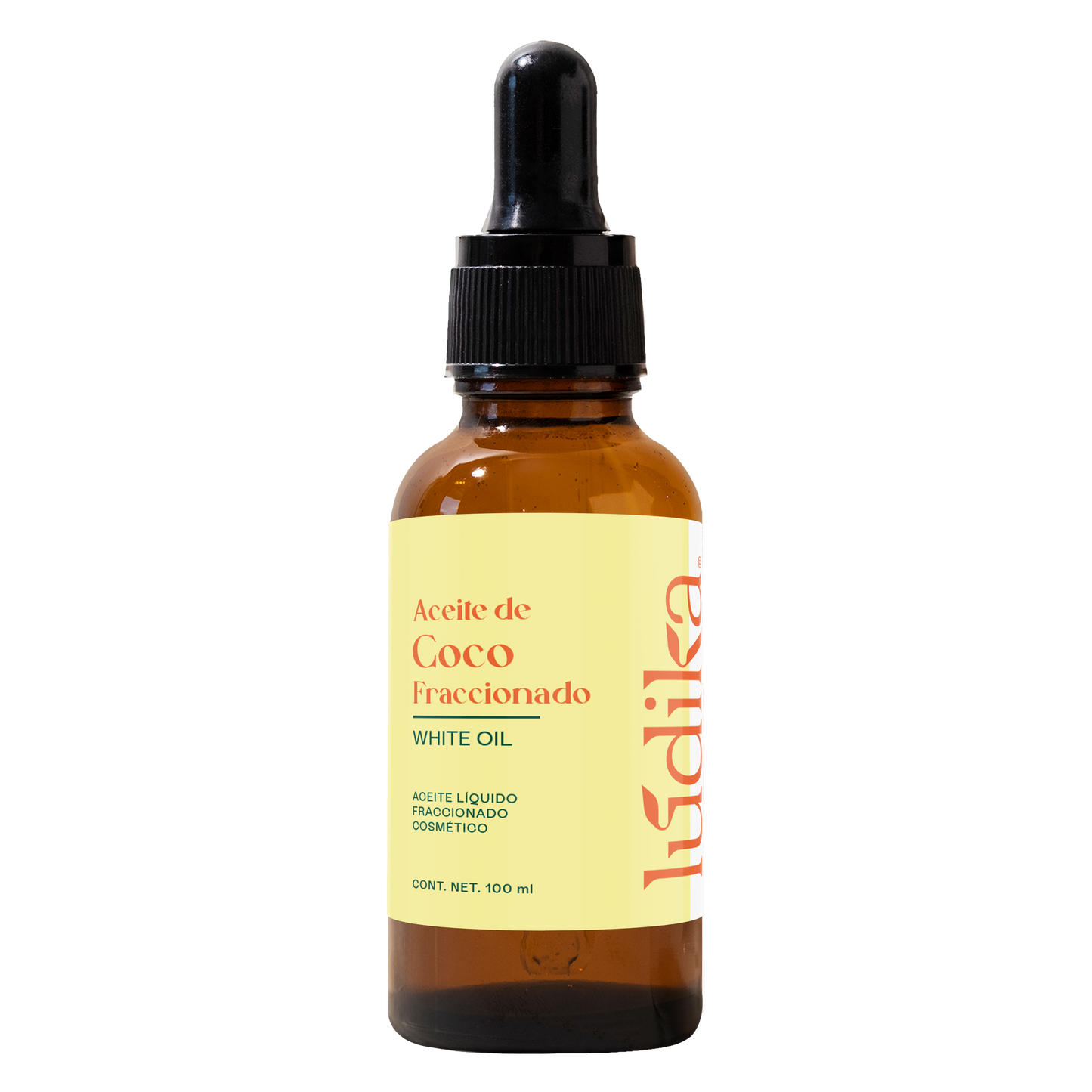 Aceite de Coco Fraccionado Natural Líquido | Facial, Capilar y Corporal | Vehículo Ligero, Hidratante Intenso