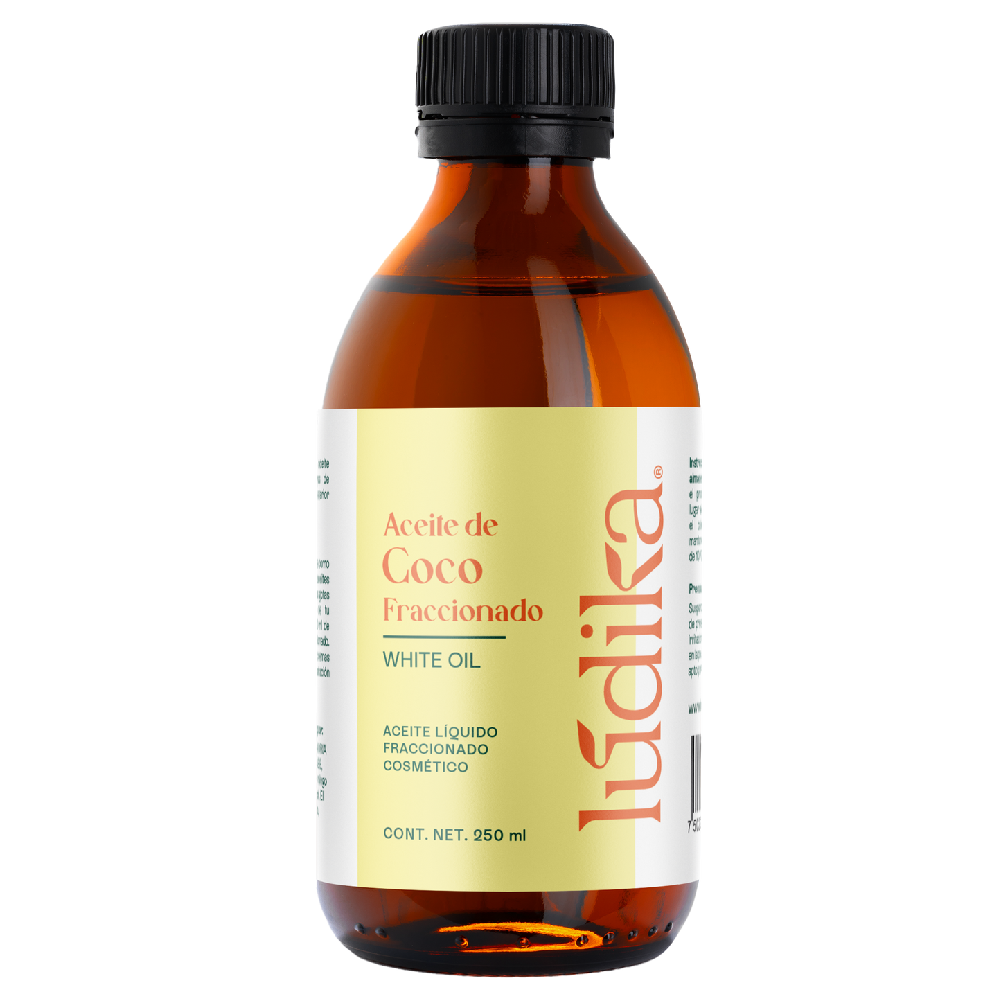 Aceite de Coco Fraccionado Natural Líquido | Facial, Capilar y Corporal | Vehículo Ligero, Hidratante Intenso