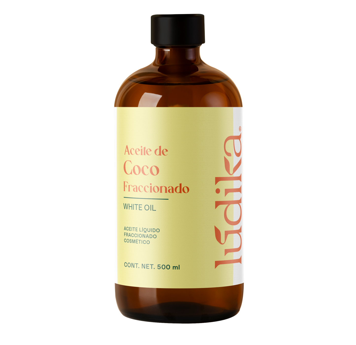 Aceite de Coco Fraccionado Natural Líquido | Facial, Capilar y Corporal | Vehículo Ligero, Hidratante Intenso
