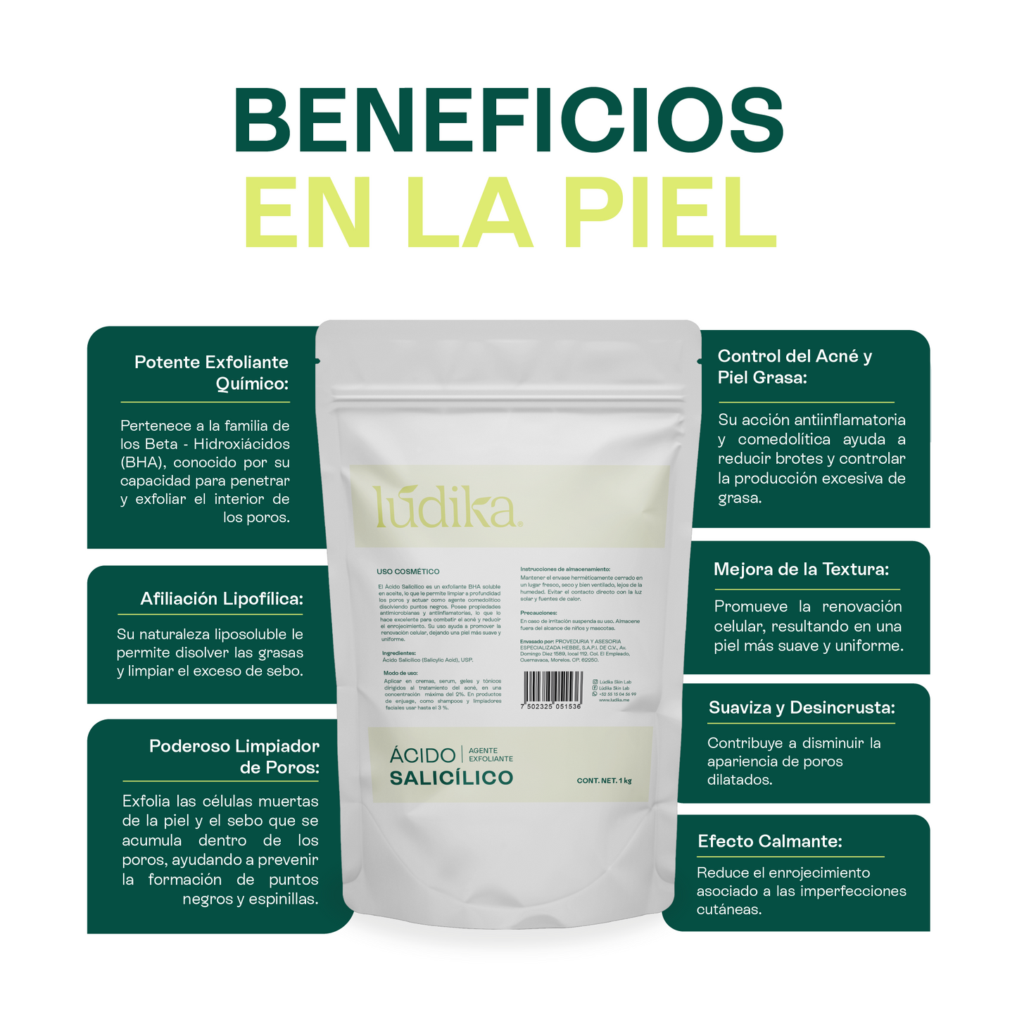 Ácido Salicílico | Liposoluble, Queratolítico y Especialista en Acné