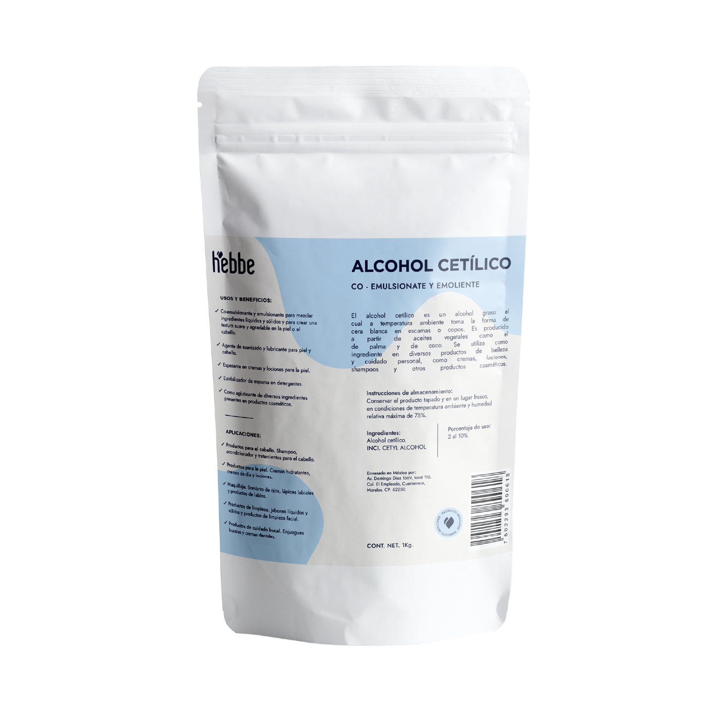 Alcohol Cetílico | Co-emulsionante | Agente de Consistencia, Espesante, Emoliente y Acondicionador