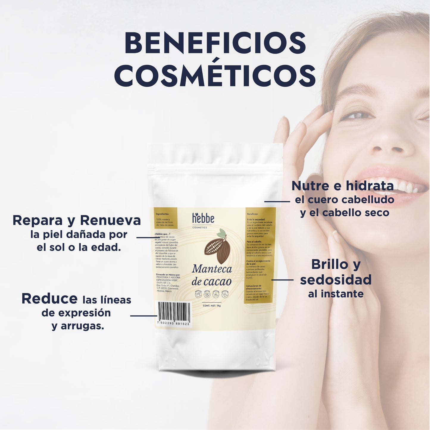 Manteca de Cacao | Cuerpo, Labios y Alimentación | Emoliente Oclusivo y Agente Fundente