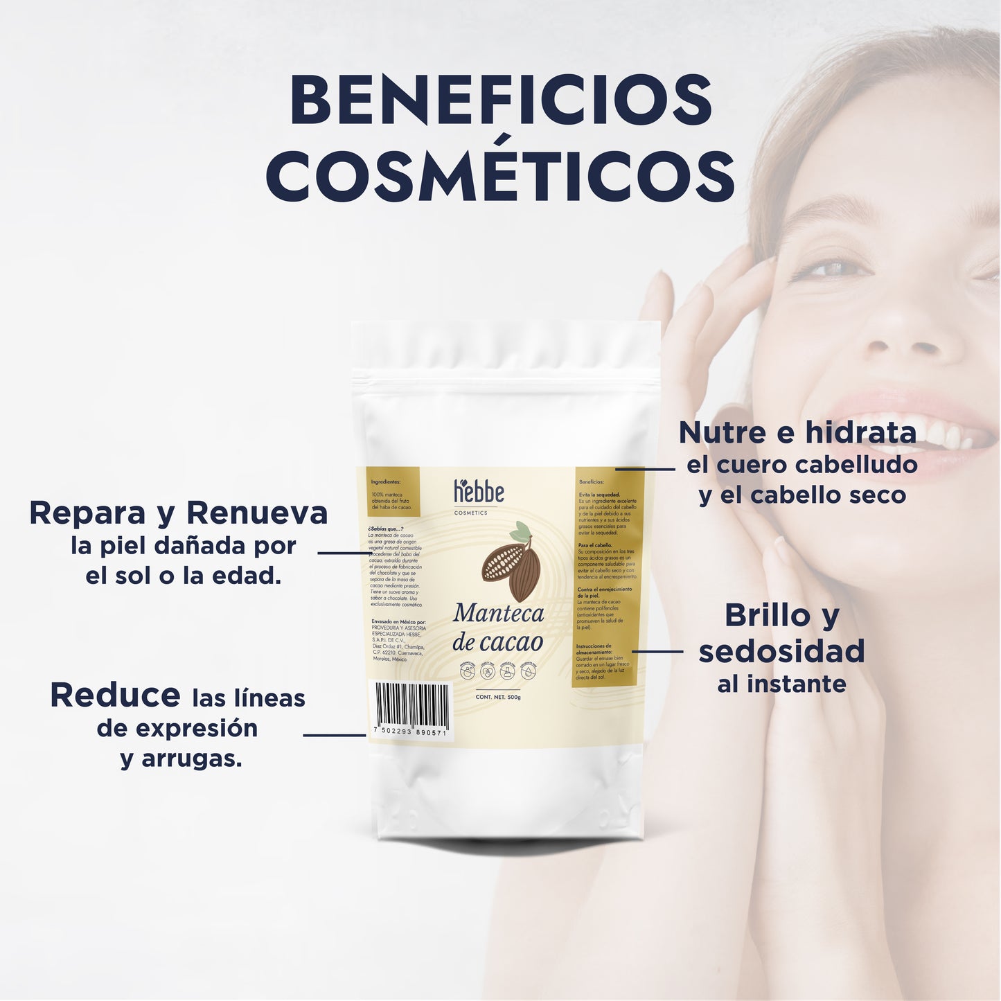 Manteca de Cacao | Cuerpo, Labios y Alimentación | Emoliente Oclusivo y Agente Fundente