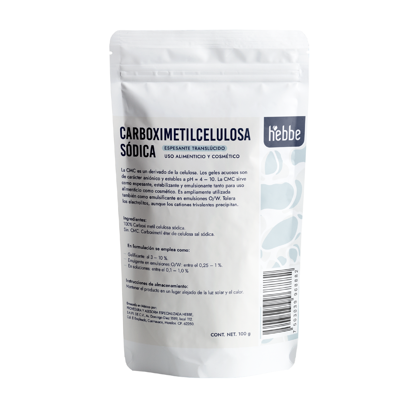Carboximetilcelulosa Sódica | Facial y Capilar | Espesante Versátil y Estabilizador de Origen Natural