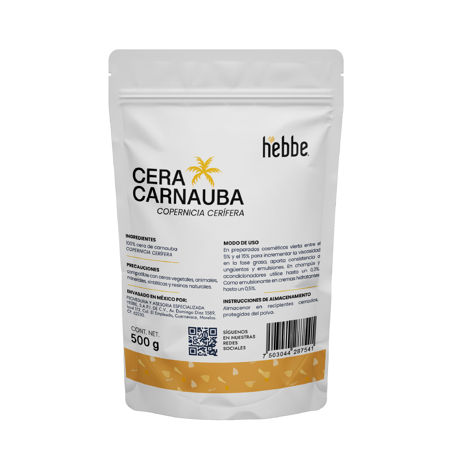 Cera de Carnauba | Espesante y Endurecedor | Agente de Brillo y Estabilizador Térmico