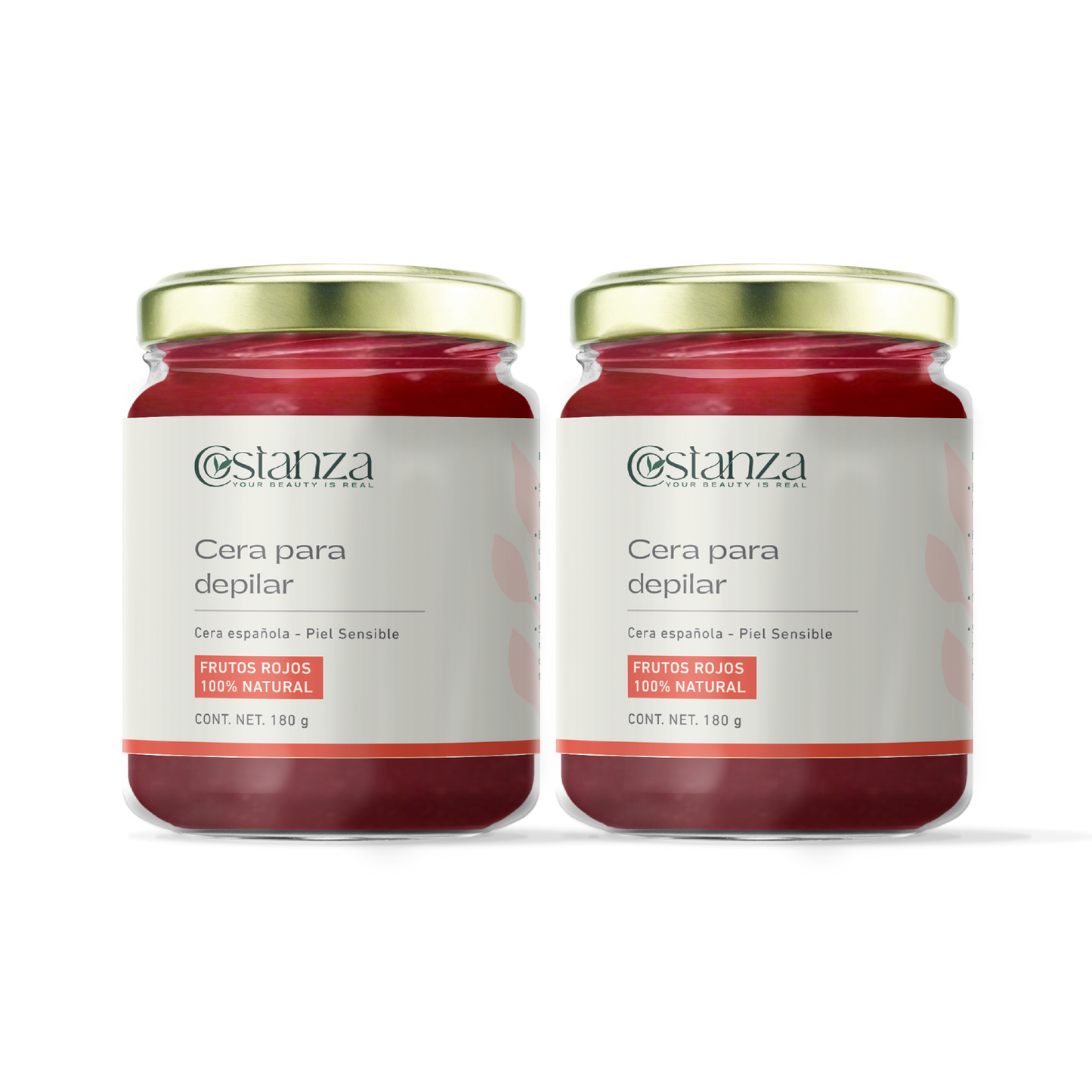 Cera Española Frutos Rojos | Depilación Suave y Precisa | Ideal para Piel Sensible y Zonas Delicadas