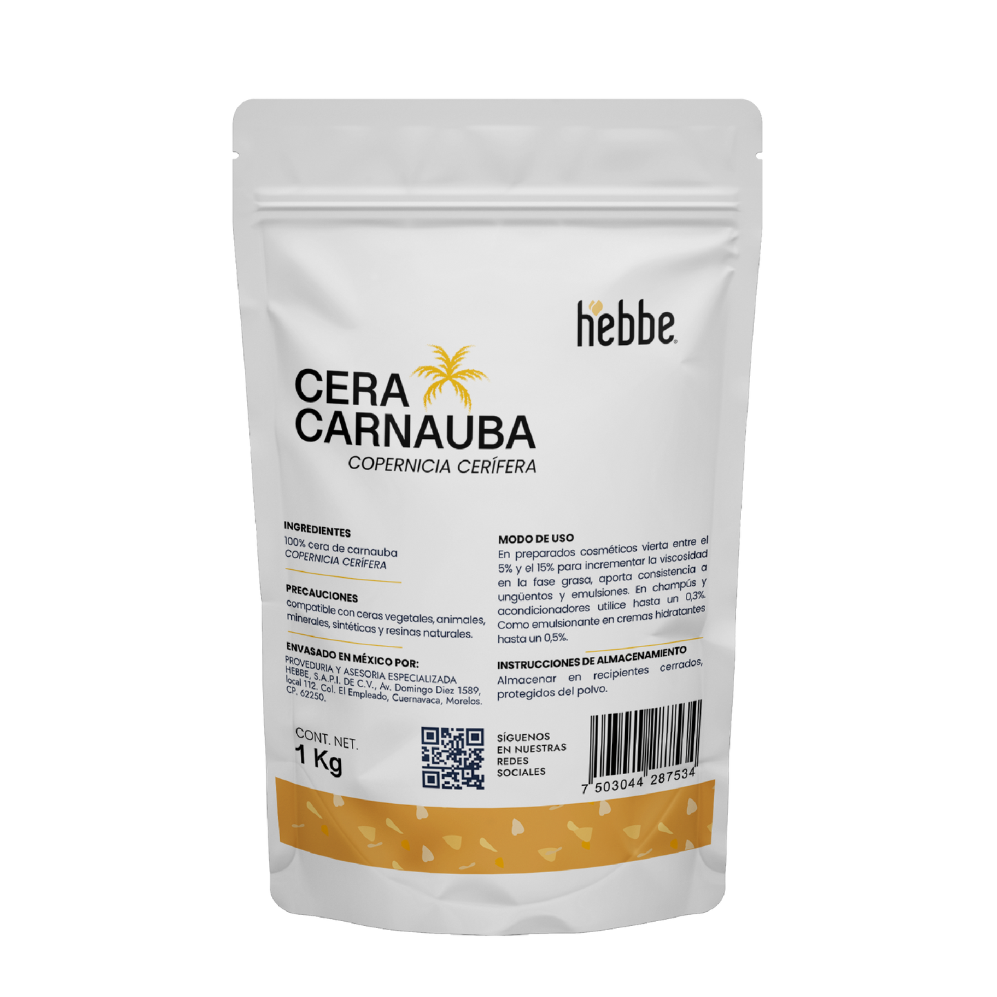 Cera de Carnauba | Espesante y Endurecedor | Agente de Brillo y Estabilizador Térmico