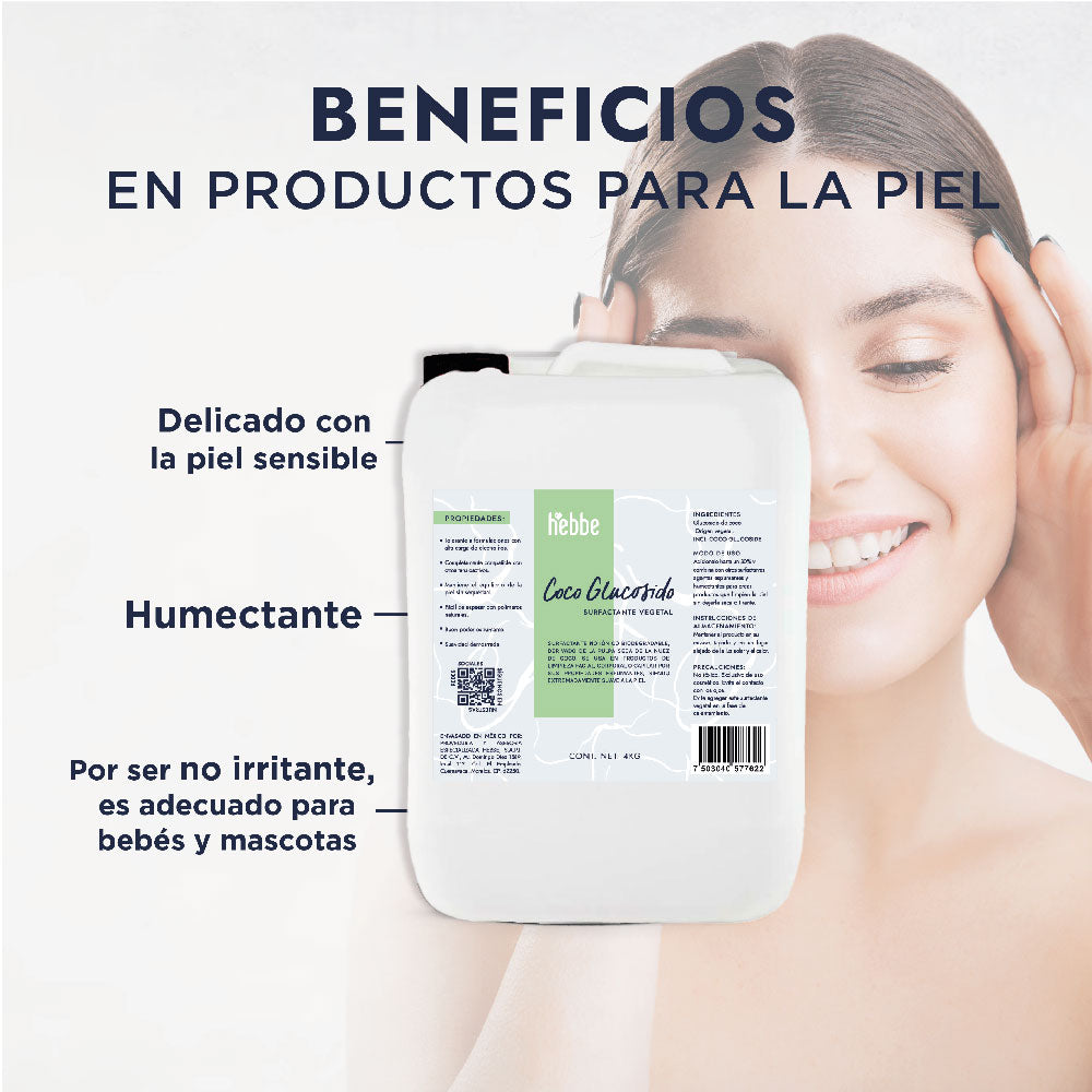 Coco Glucósido | Tensioactivo 100% Natural | Limpieza Ultra-Suave y Espuma Cremosa