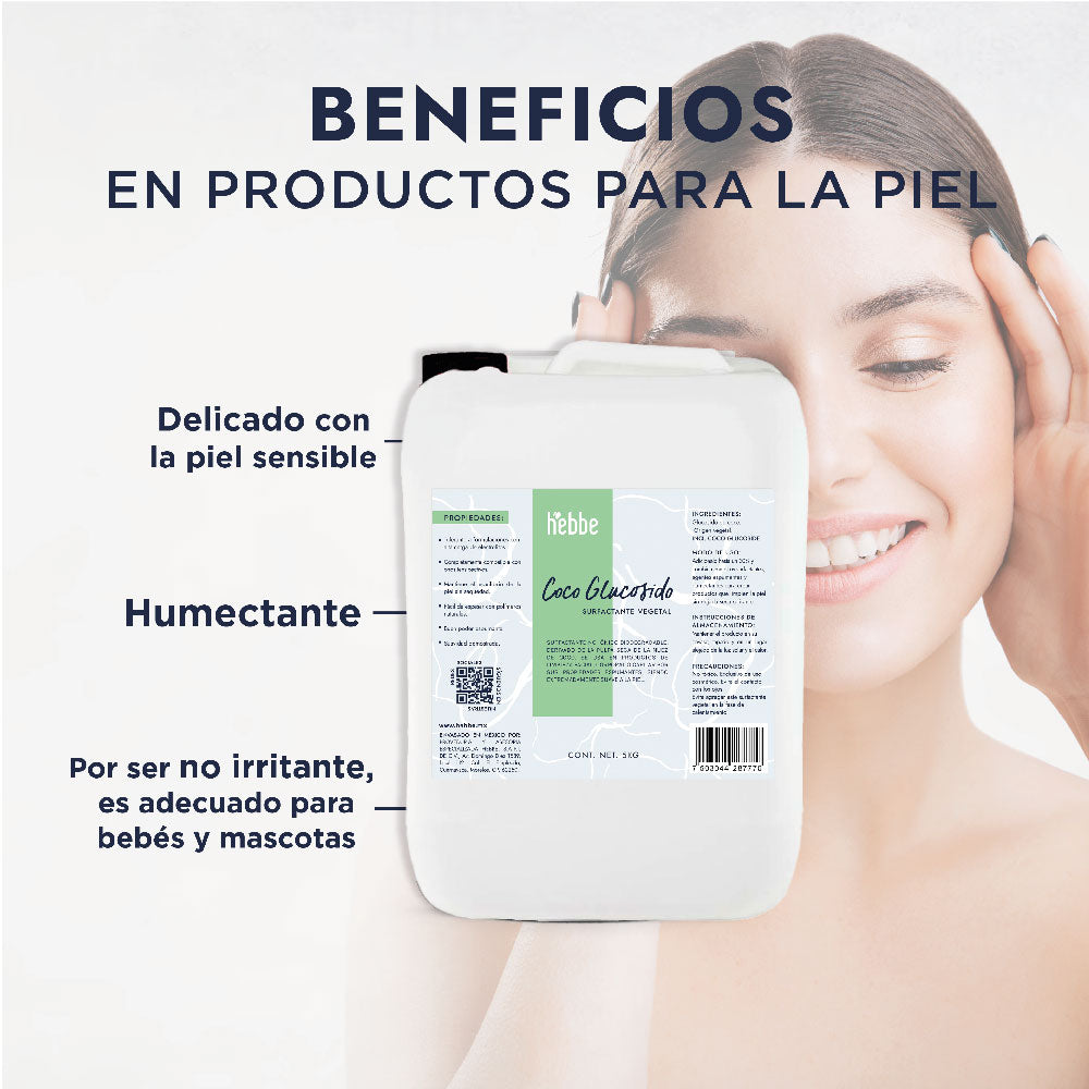 Coco Glucósido | Tensioactivo 100% Natural | Limpieza Ultra-Suave y Espuma Cremosa
