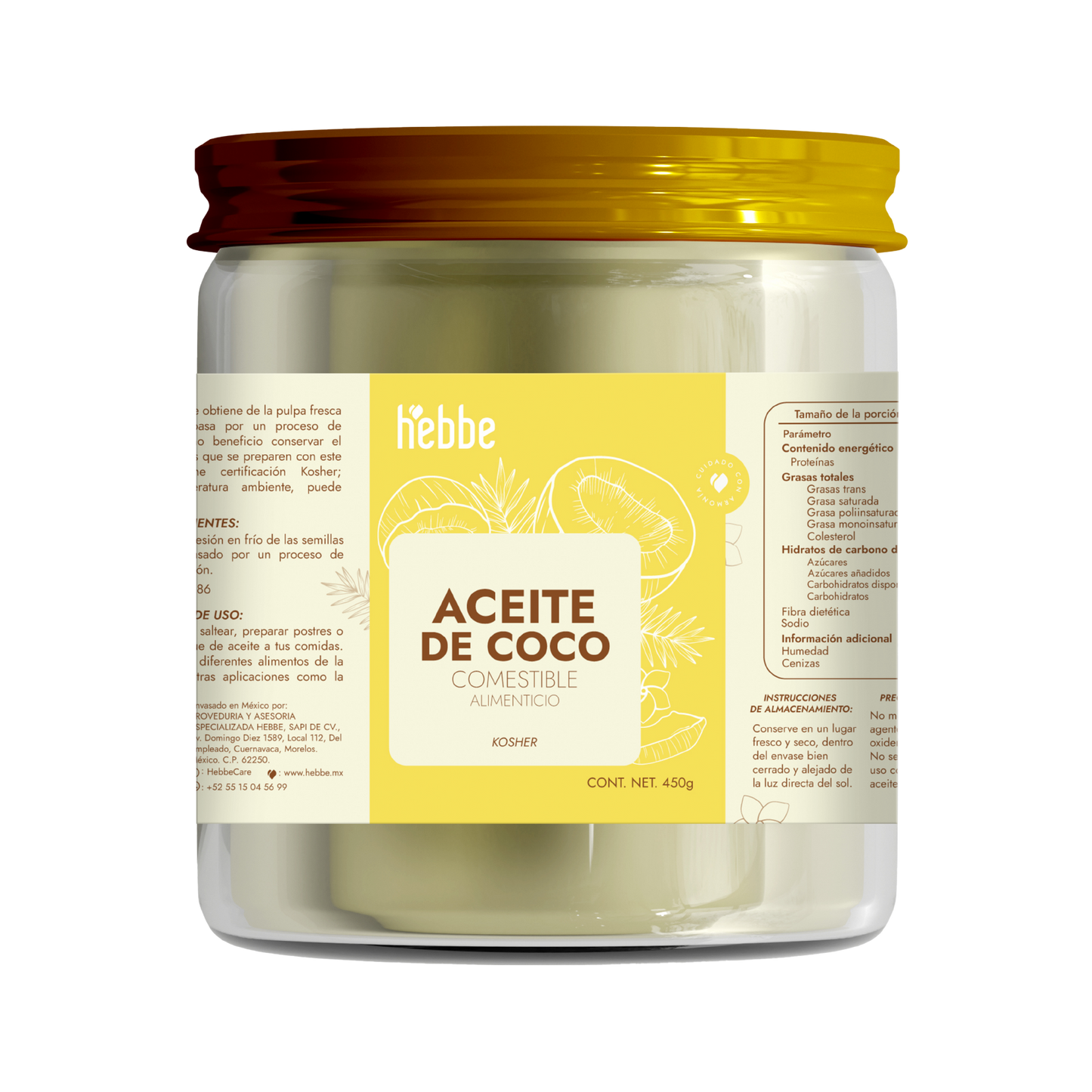 Aceite de Coco Comestible | El Tesoro Tropical 100% Puro para Tu Cocina y Tu Piel