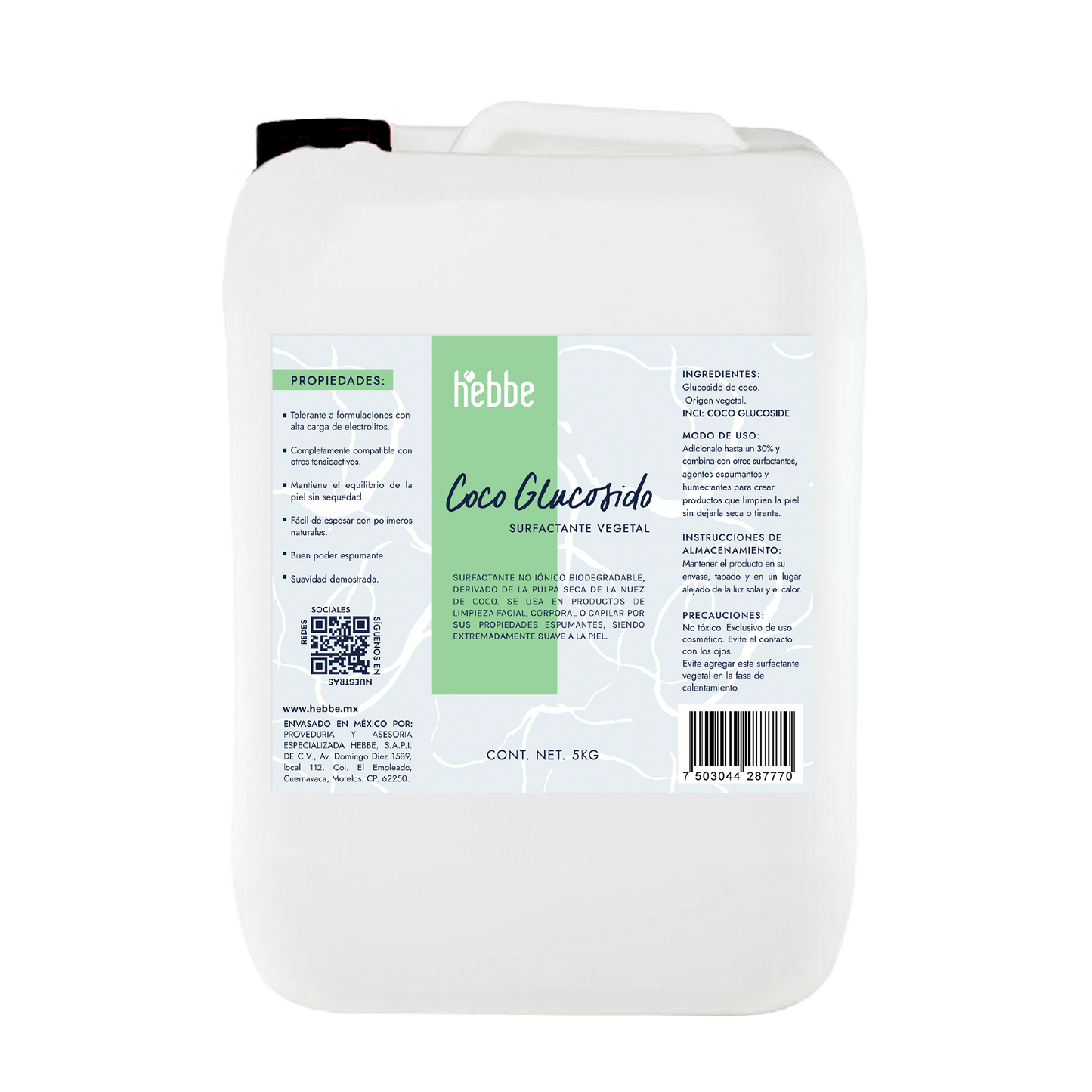 Coco Glucósido | Tensioactivo 100% Natural | Limpieza Ultra-Suave y Espuma Cremosa