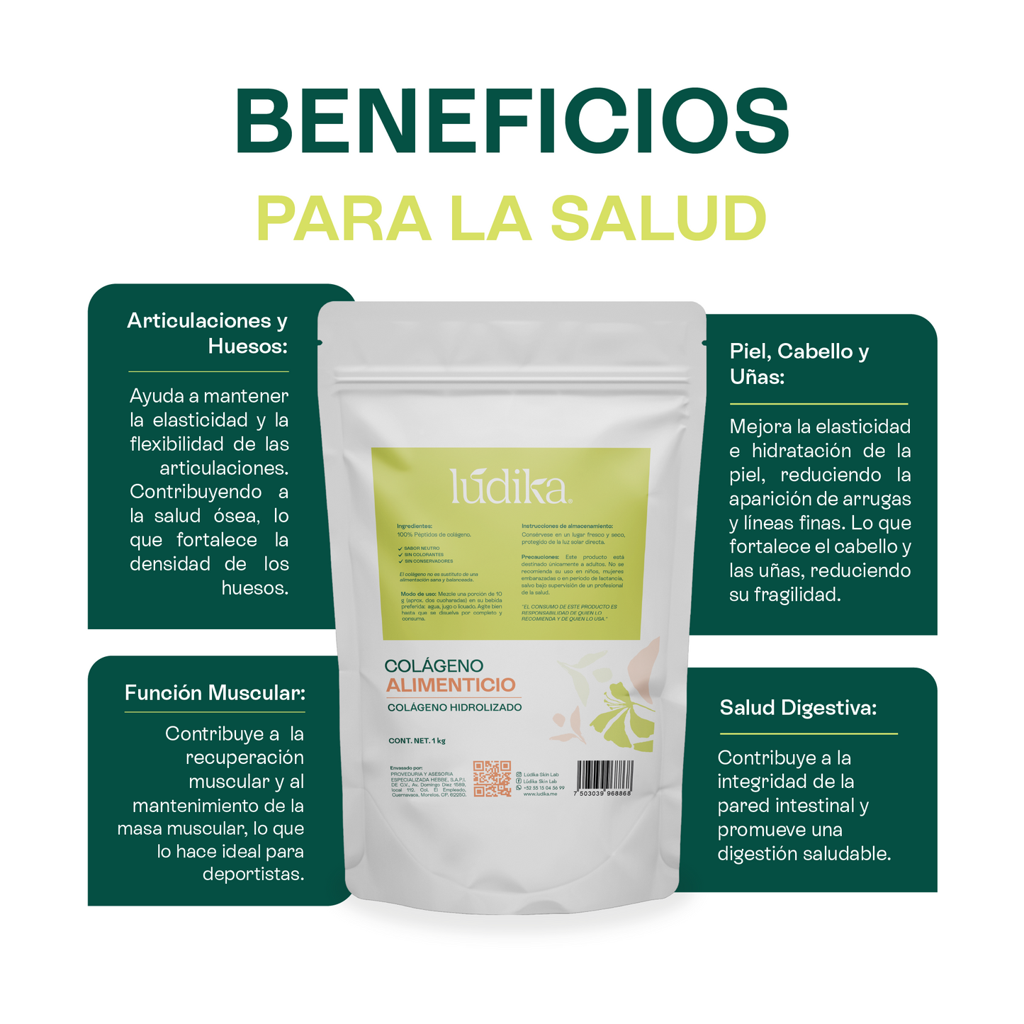 Colágeno Hidrolizado Alimenticio | Un Impulso Diario para la Salud de tu Piel, Huesos y Articulaciones