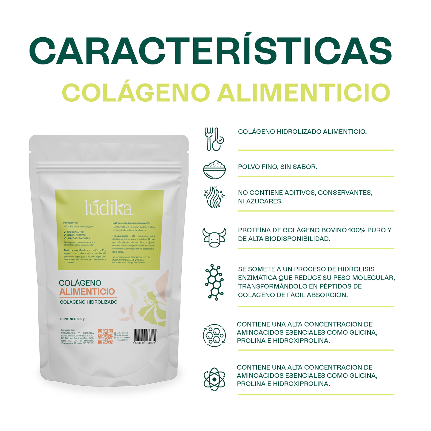 Colágeno Hidrolizado Alimenticio | Un Impulso Diario para la Salud de tu Piel, Huesos y Articulaciones